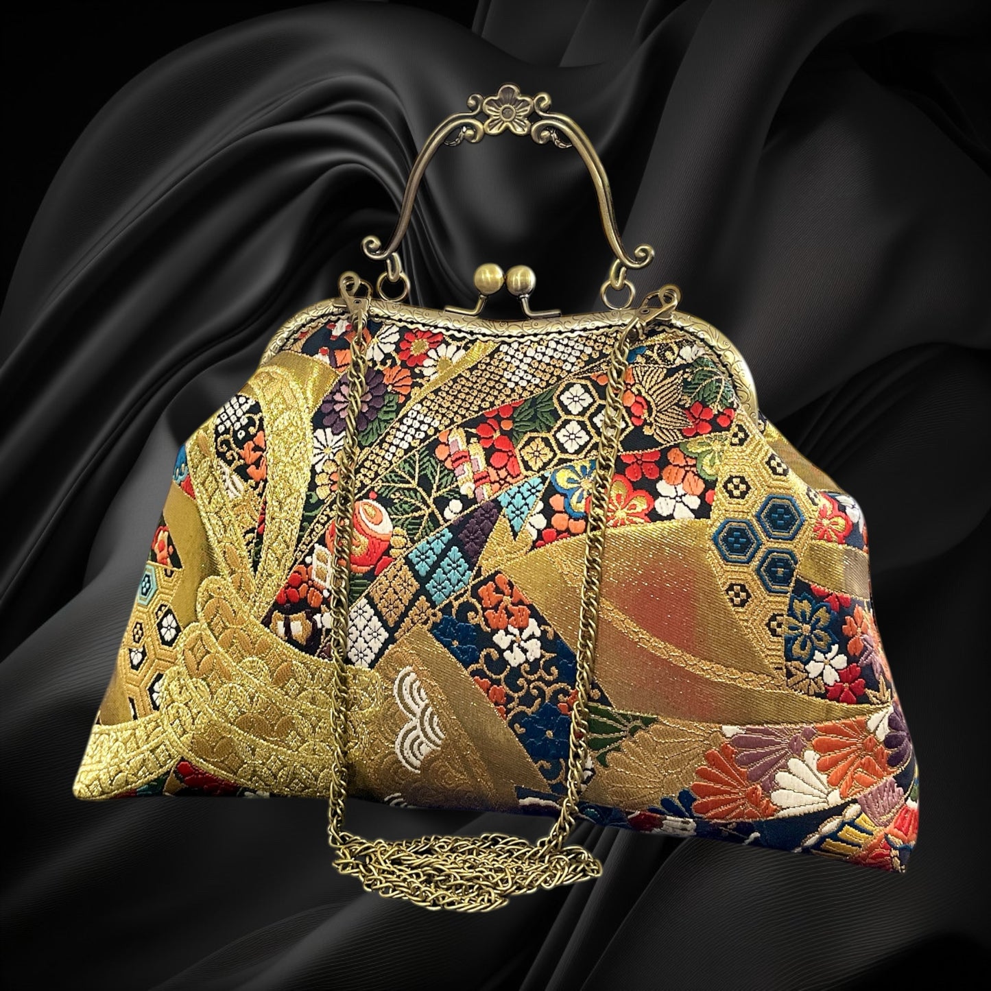 Kimono remake bag [No.1267]
