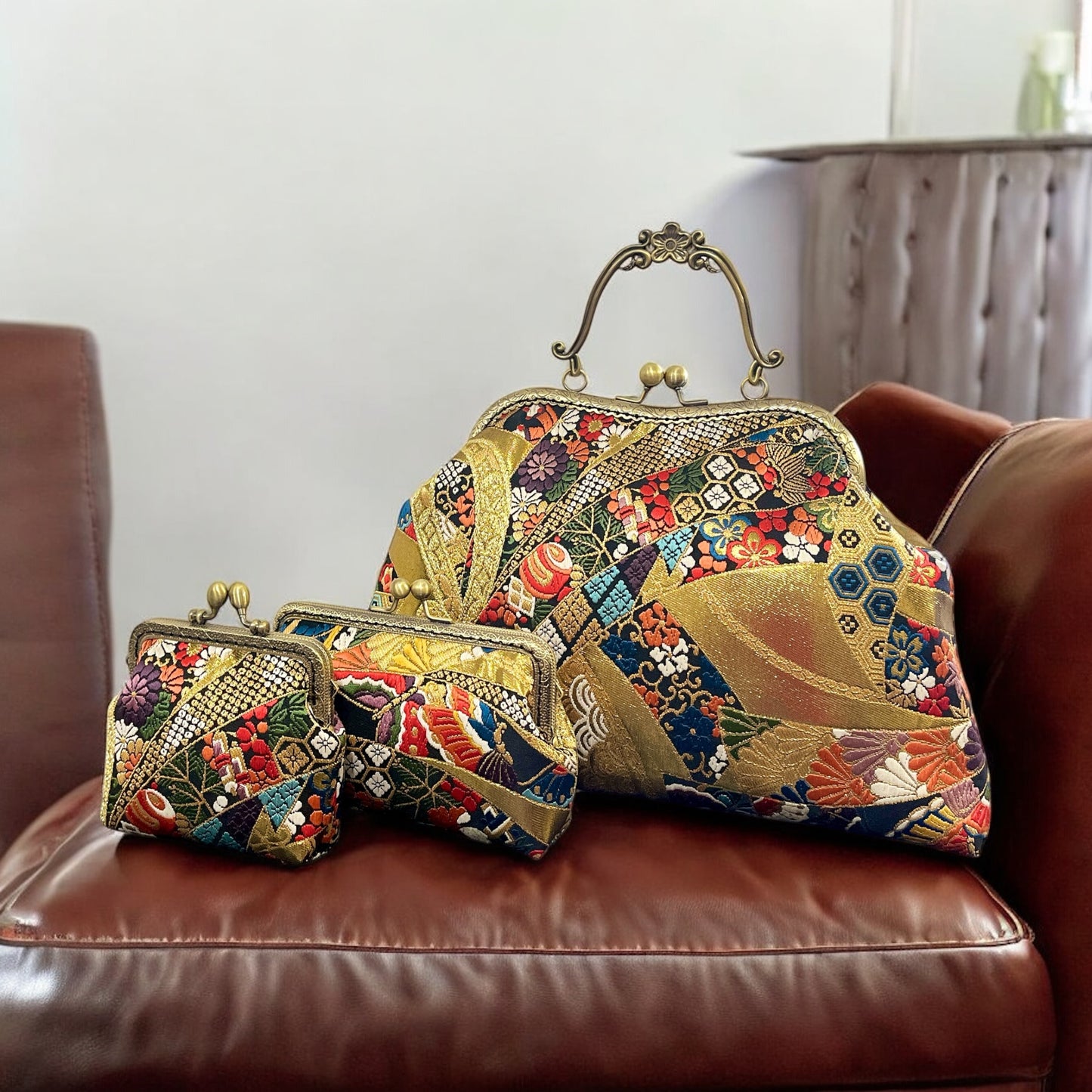 Kimono remake bag [No.1267]