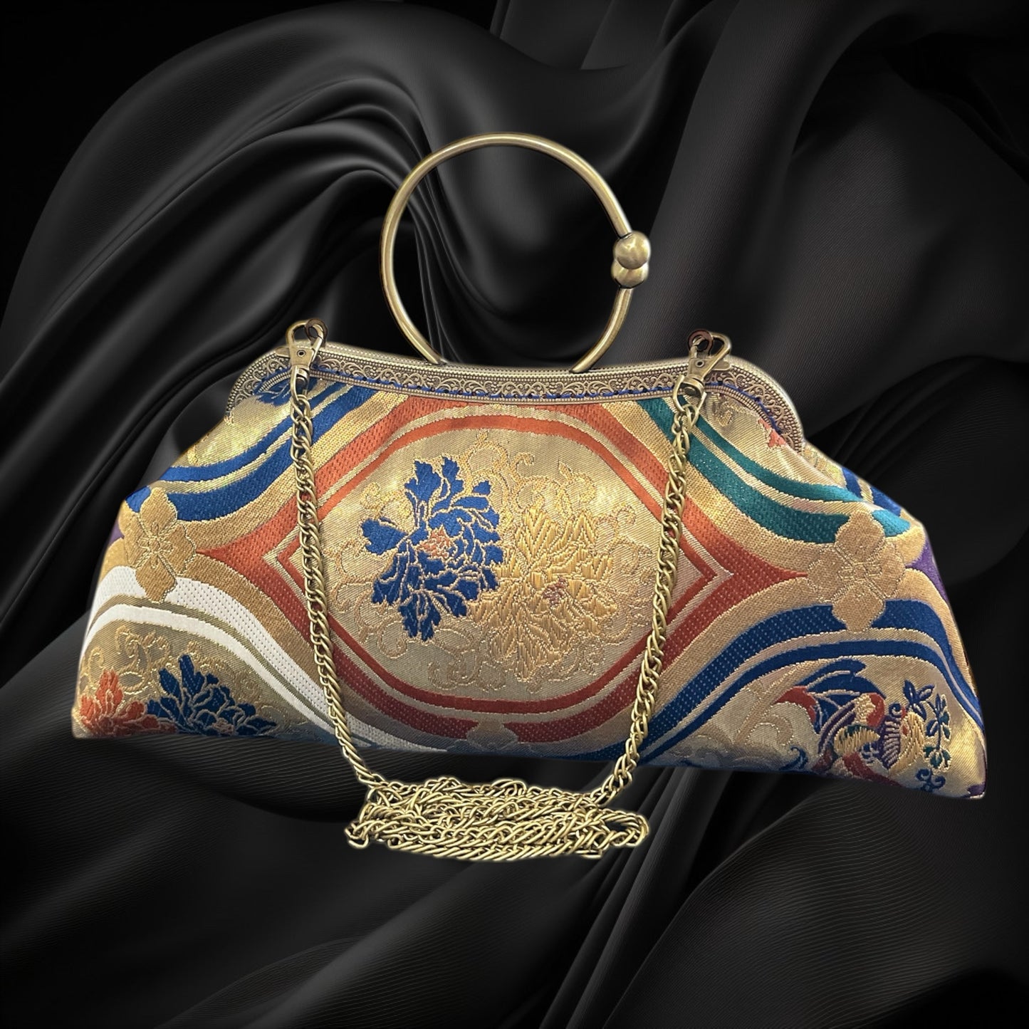 Kimono remake bag [No.1289]
