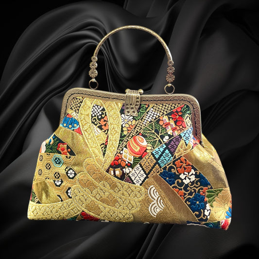 Kimono remake bag [No.1283]
