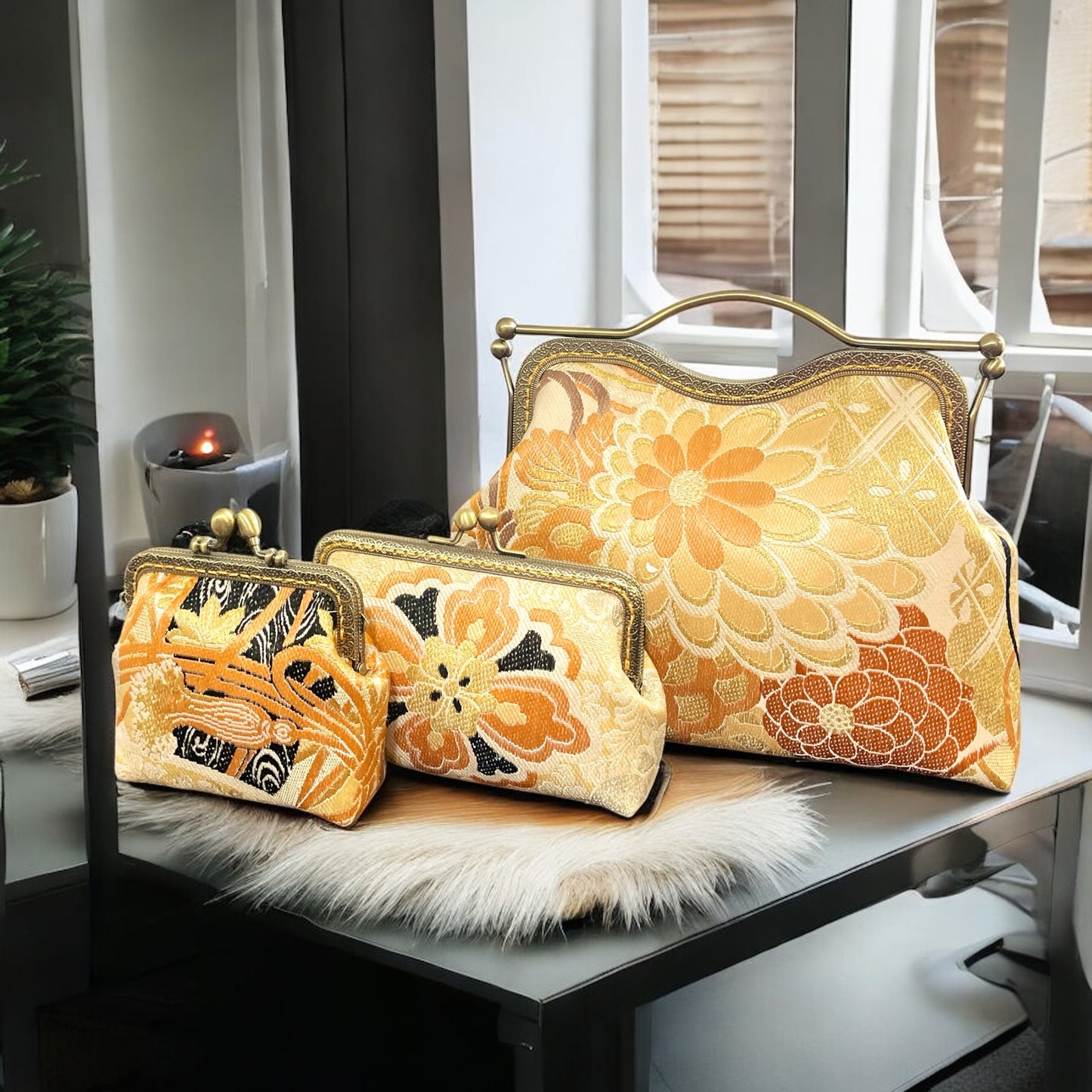 Kimono remake bag [No.1291]