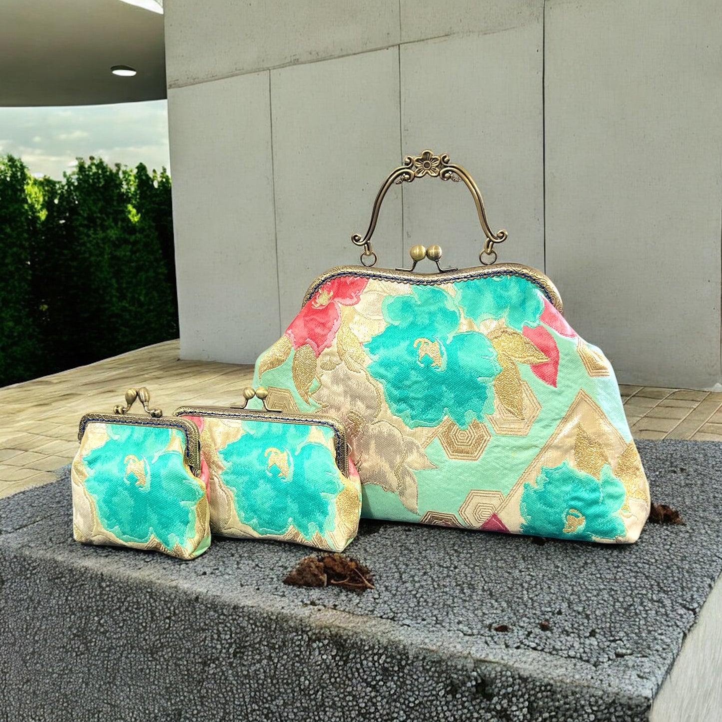 Kimono remake bag [No.1301]