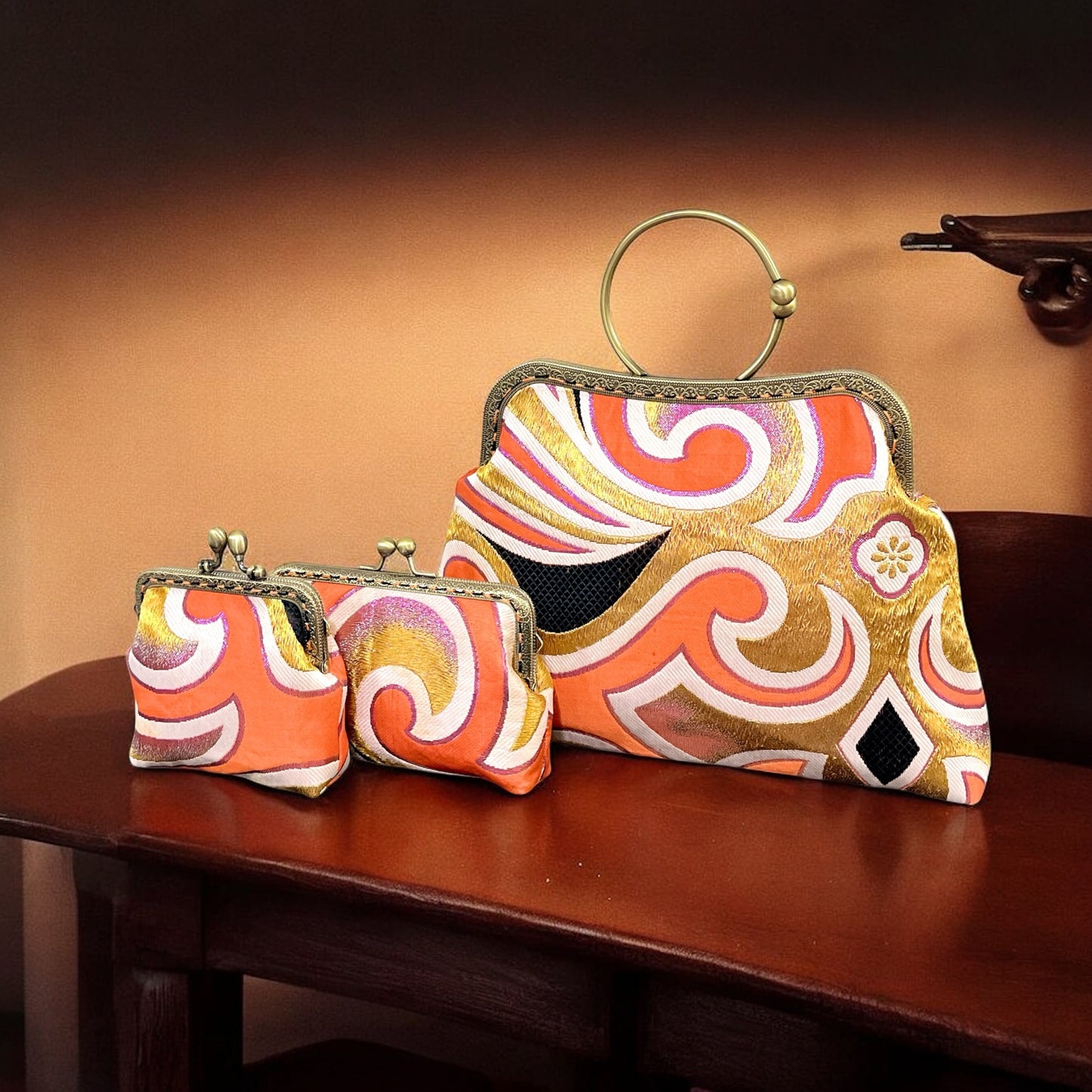 Kimono remake bag [No.1315]