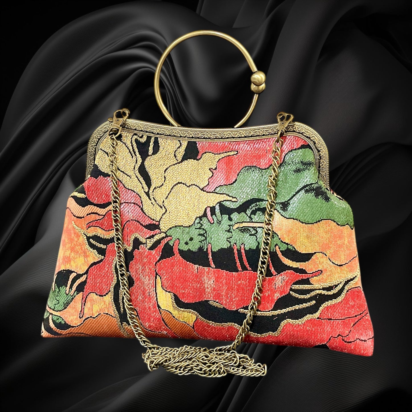 Kimono remake bag [No.1314]