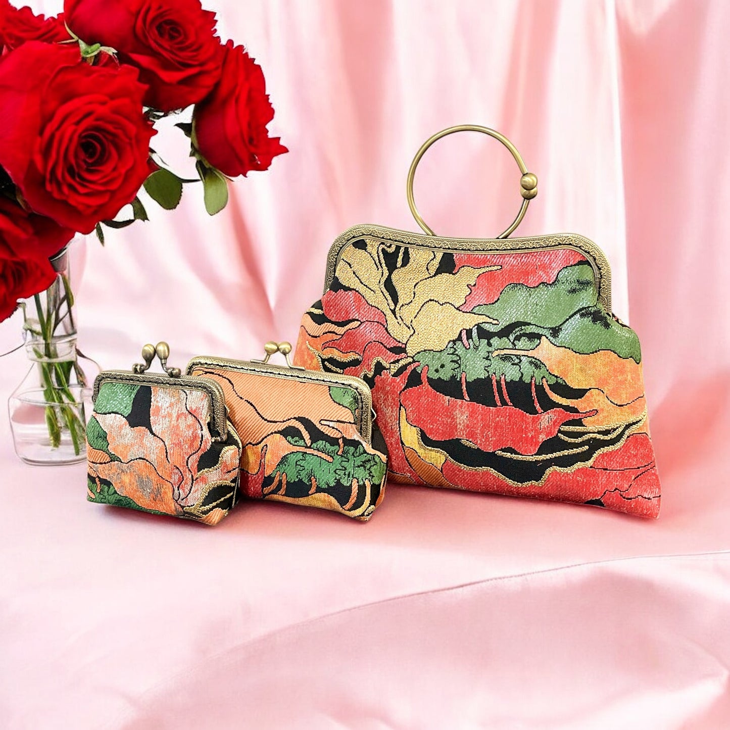Kimono remake bag [No.1314]