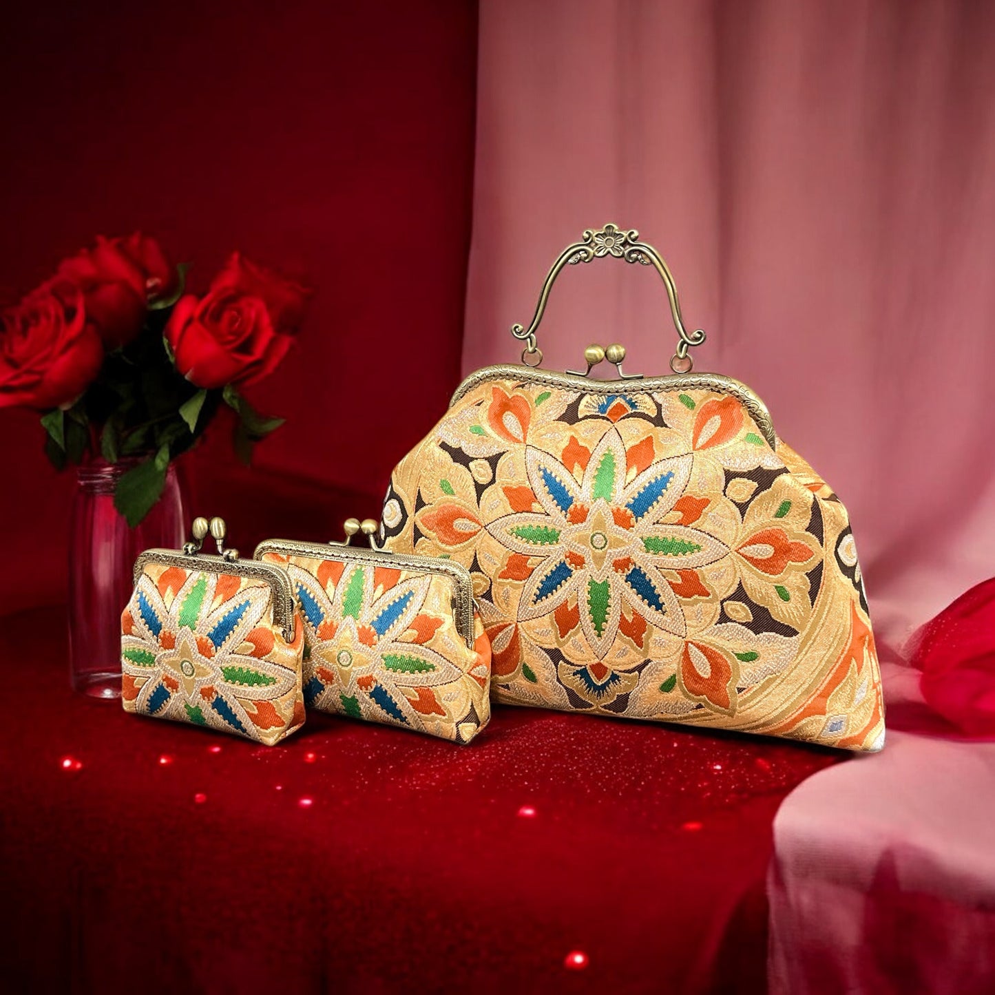 Kimono remake bag [No.1321]