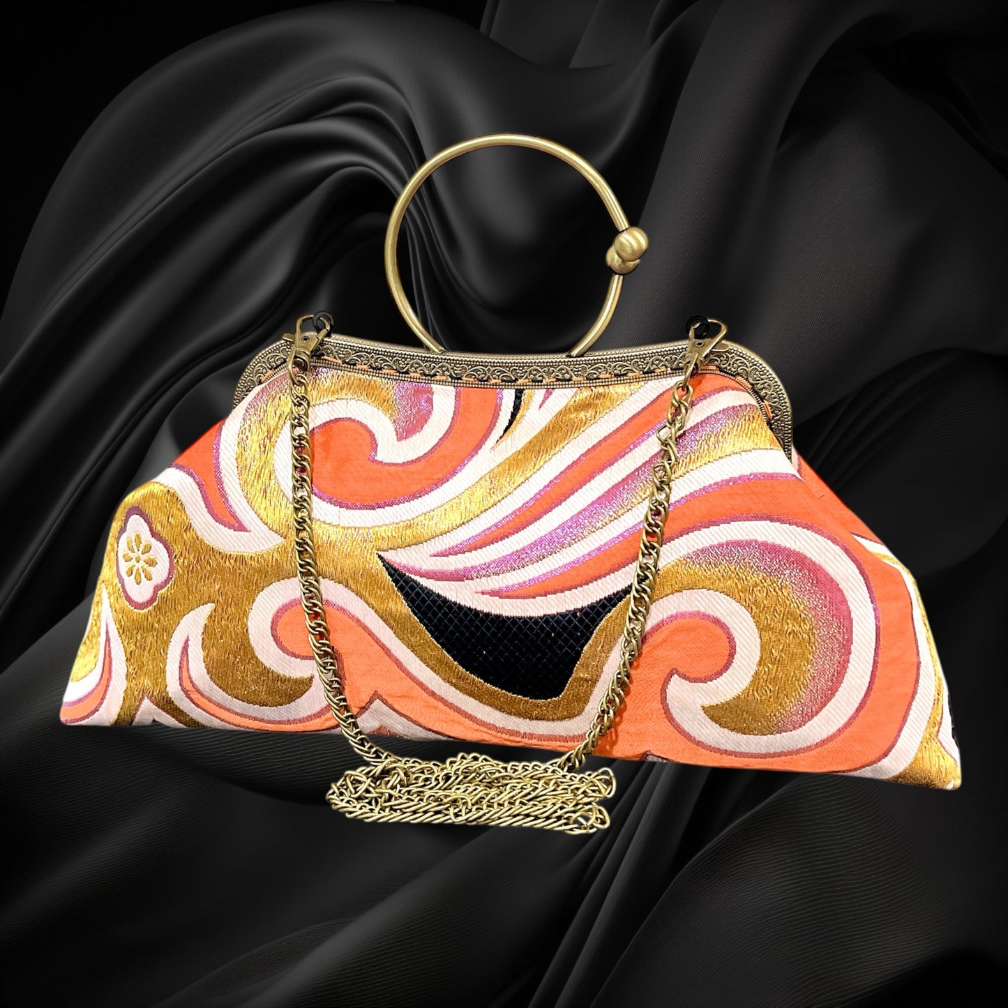 Kimono remake bag [No.1323]