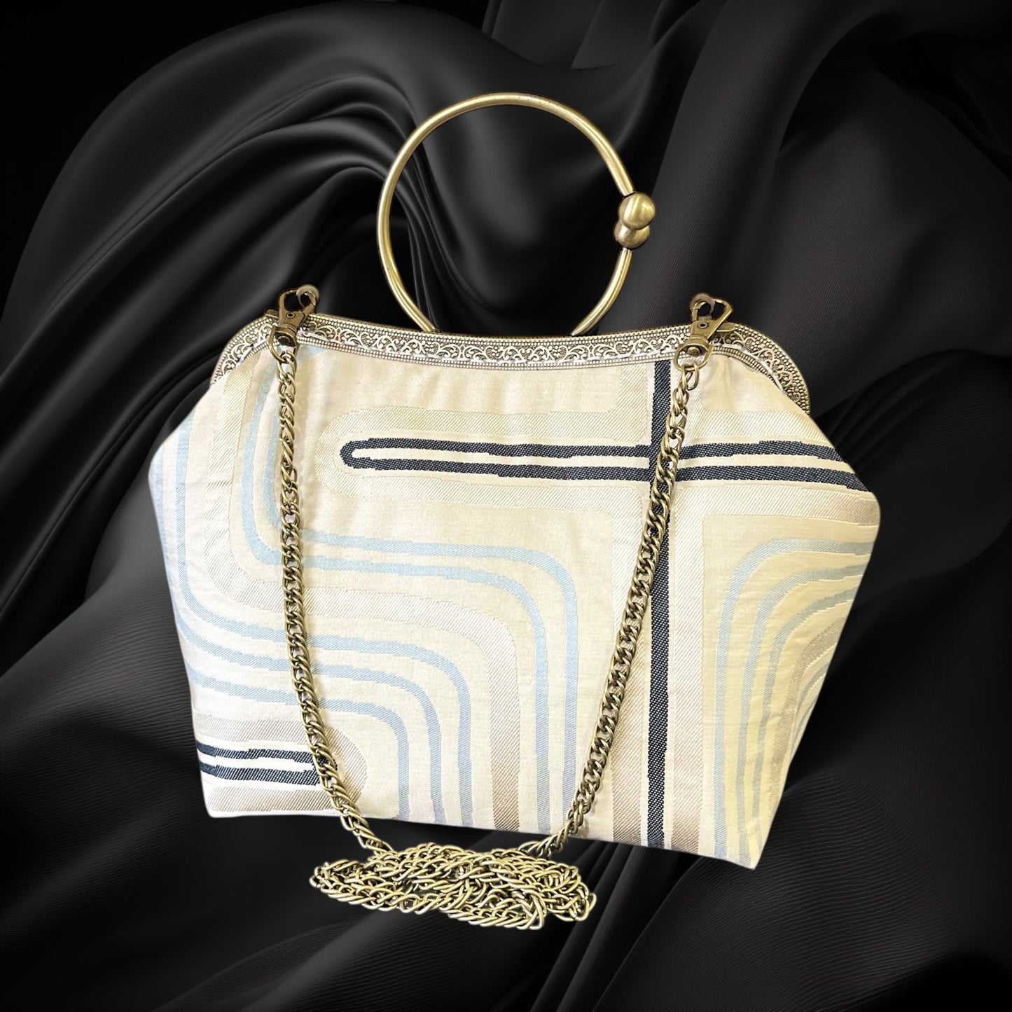 Kimono remake bag [No.1325]