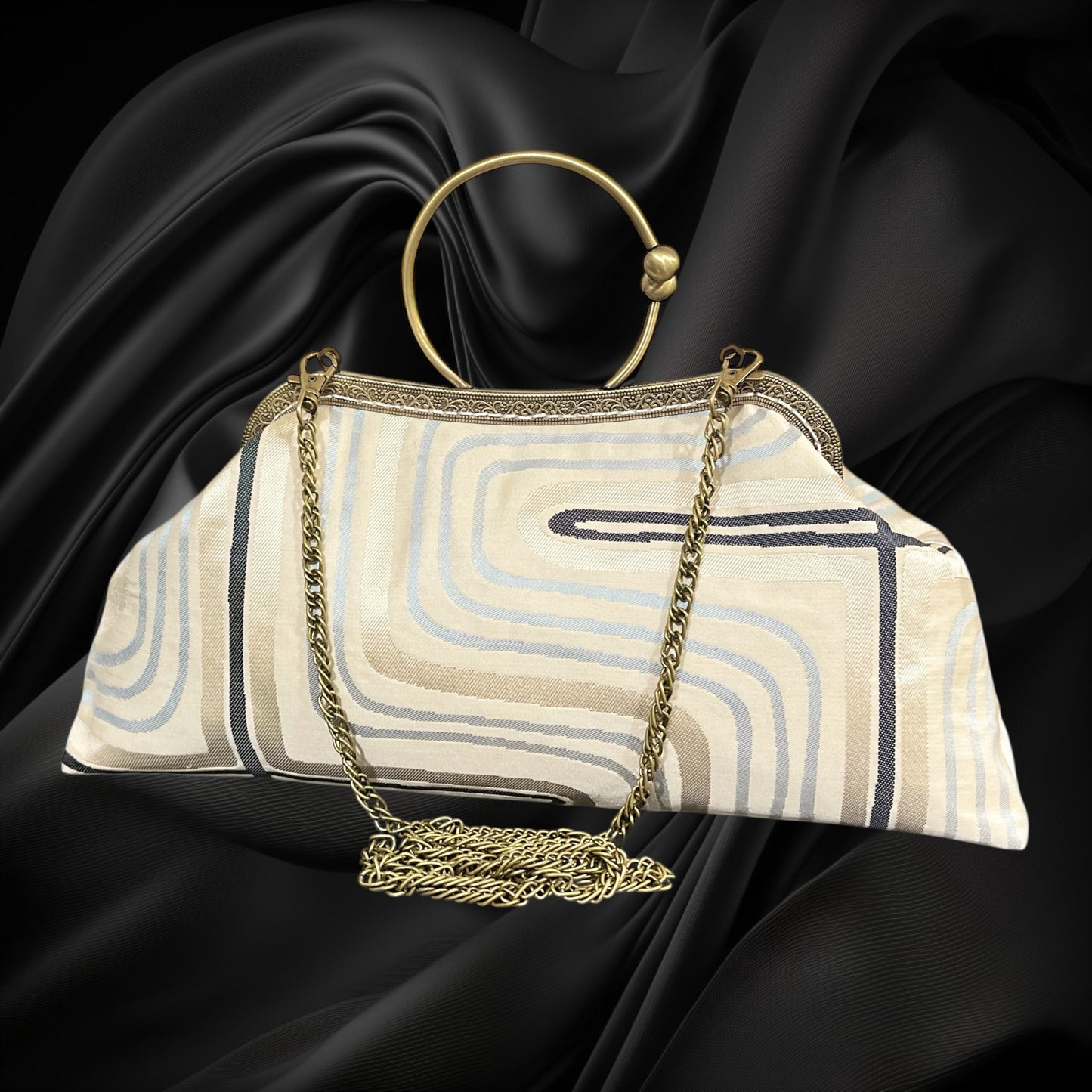 Kimono remake bag [No.1339]