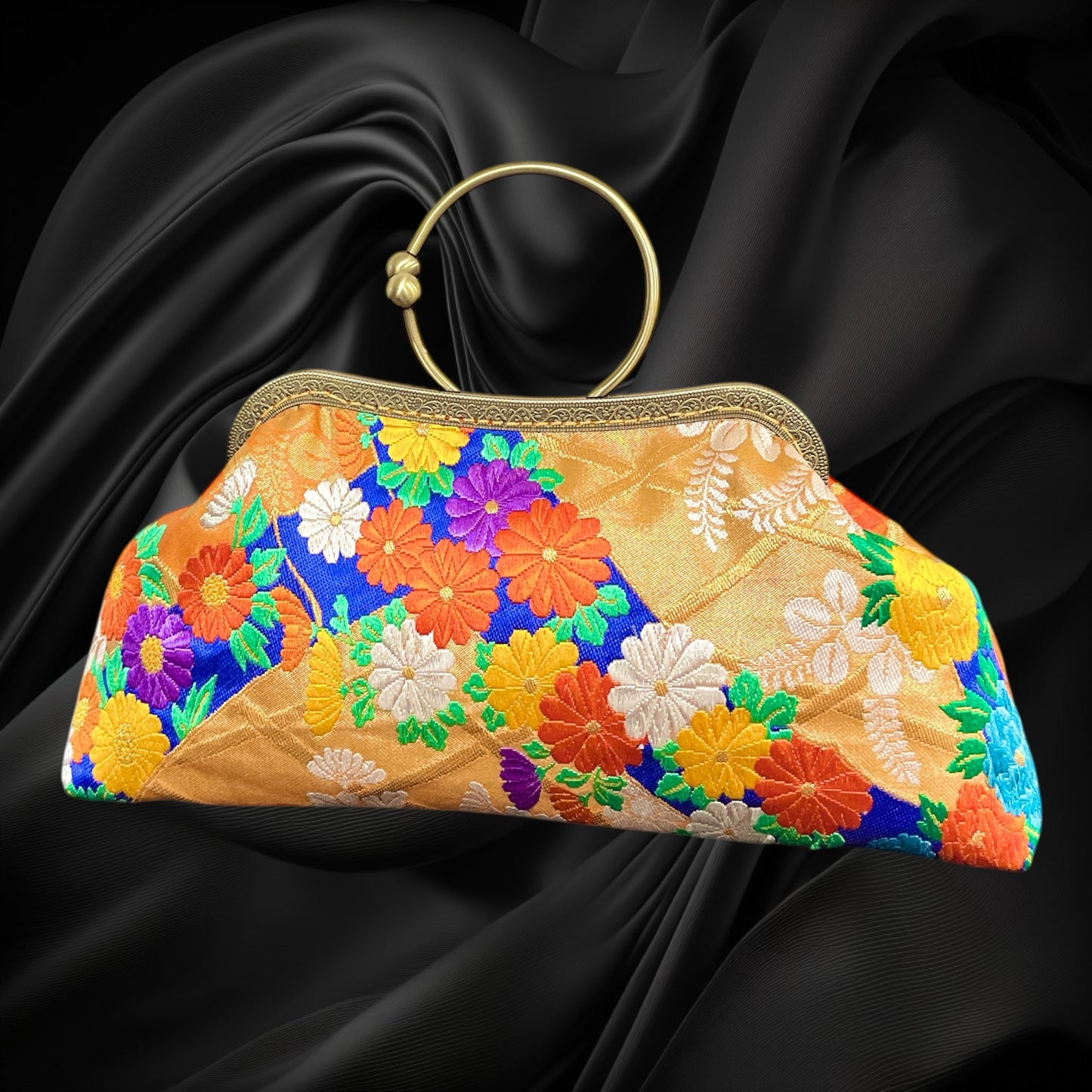 Kimono remake bag [No.1337]