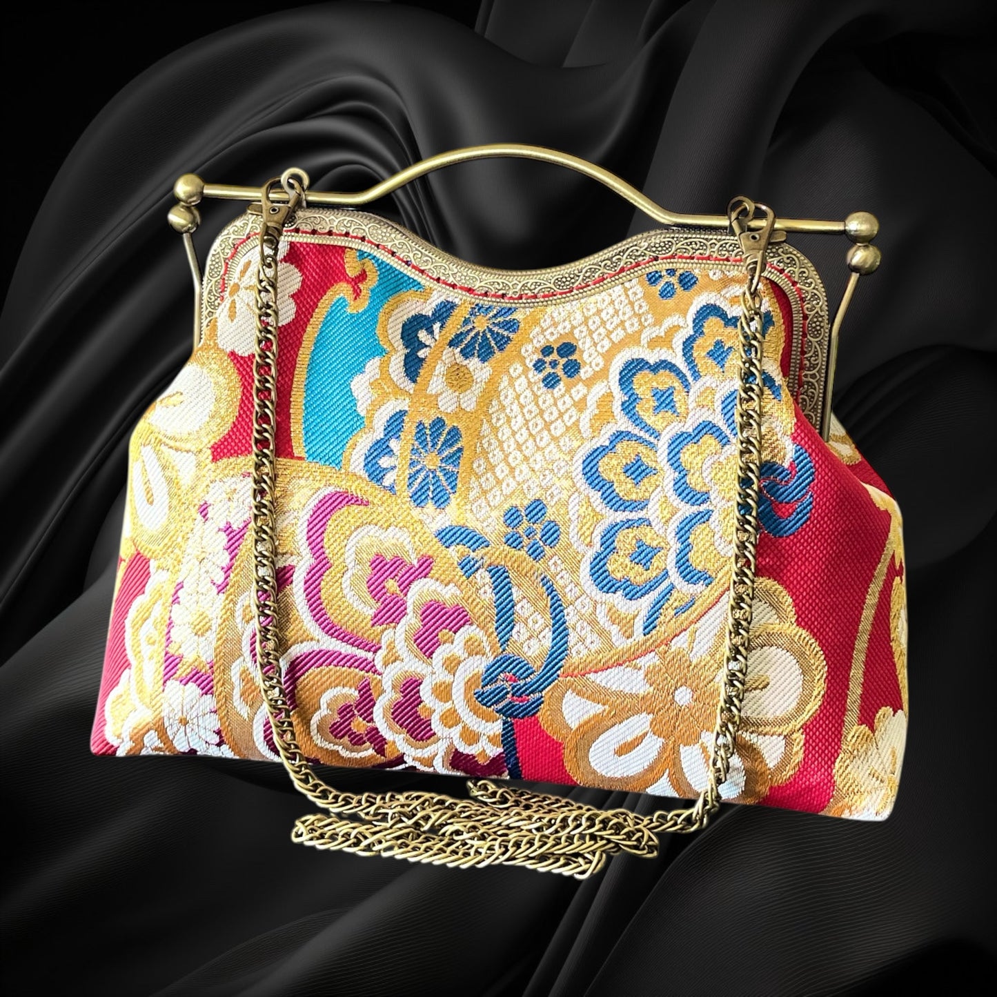 Kimono remake bag [No.1372]