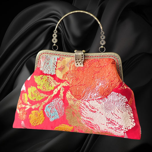 Kimono remake bag [No.1376]