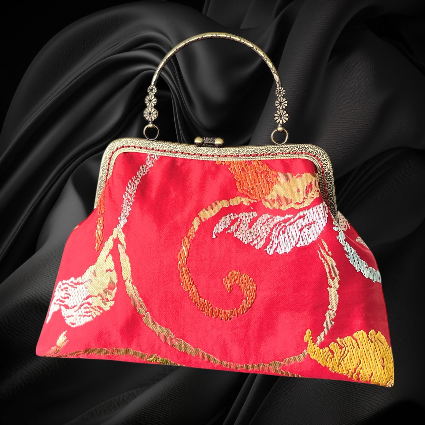 Kimono remake bag [No.1376]