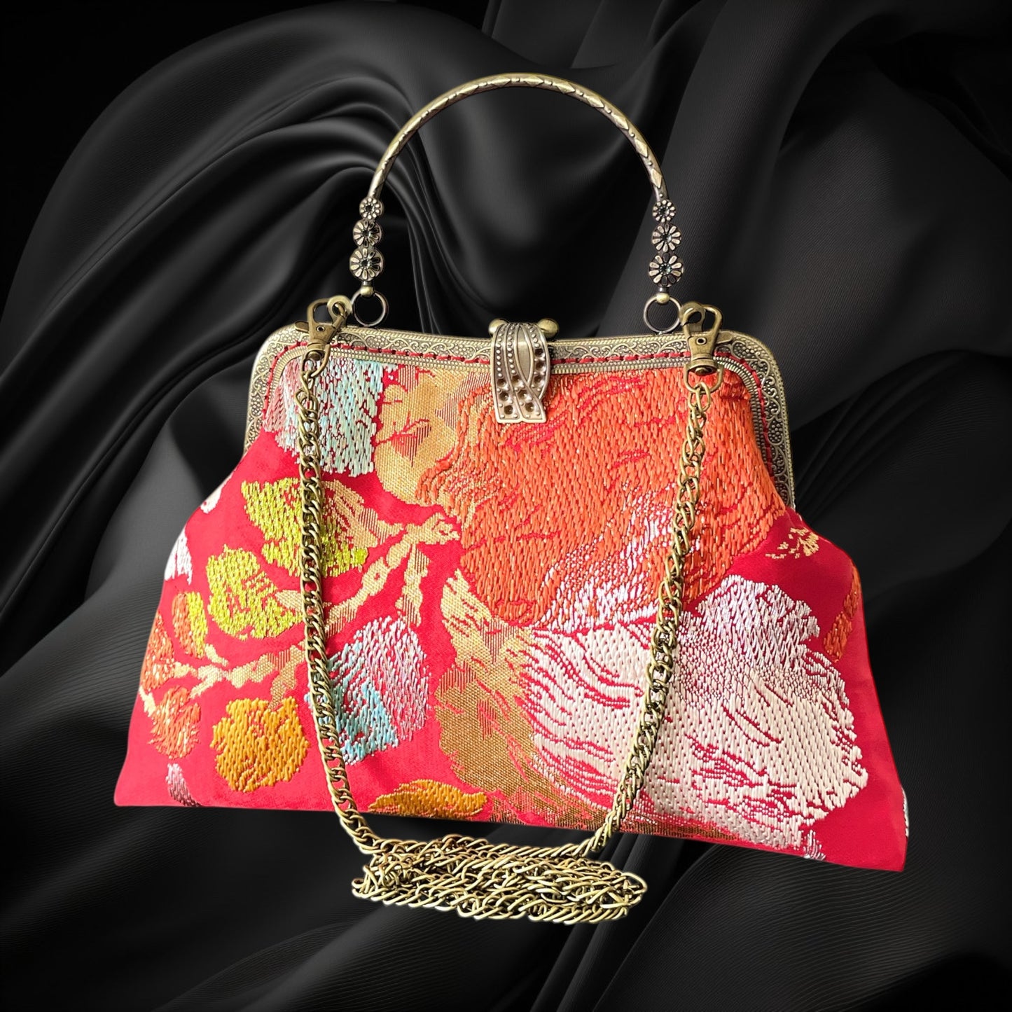 Kimono remake bag [No.1376]