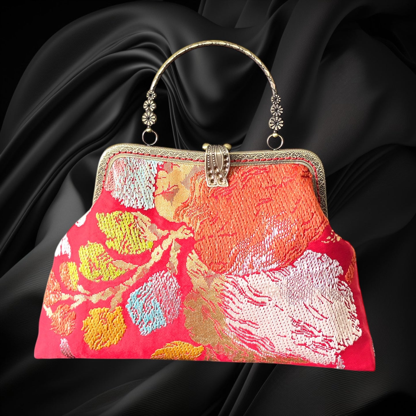 Kimono remake bag [No.1376]