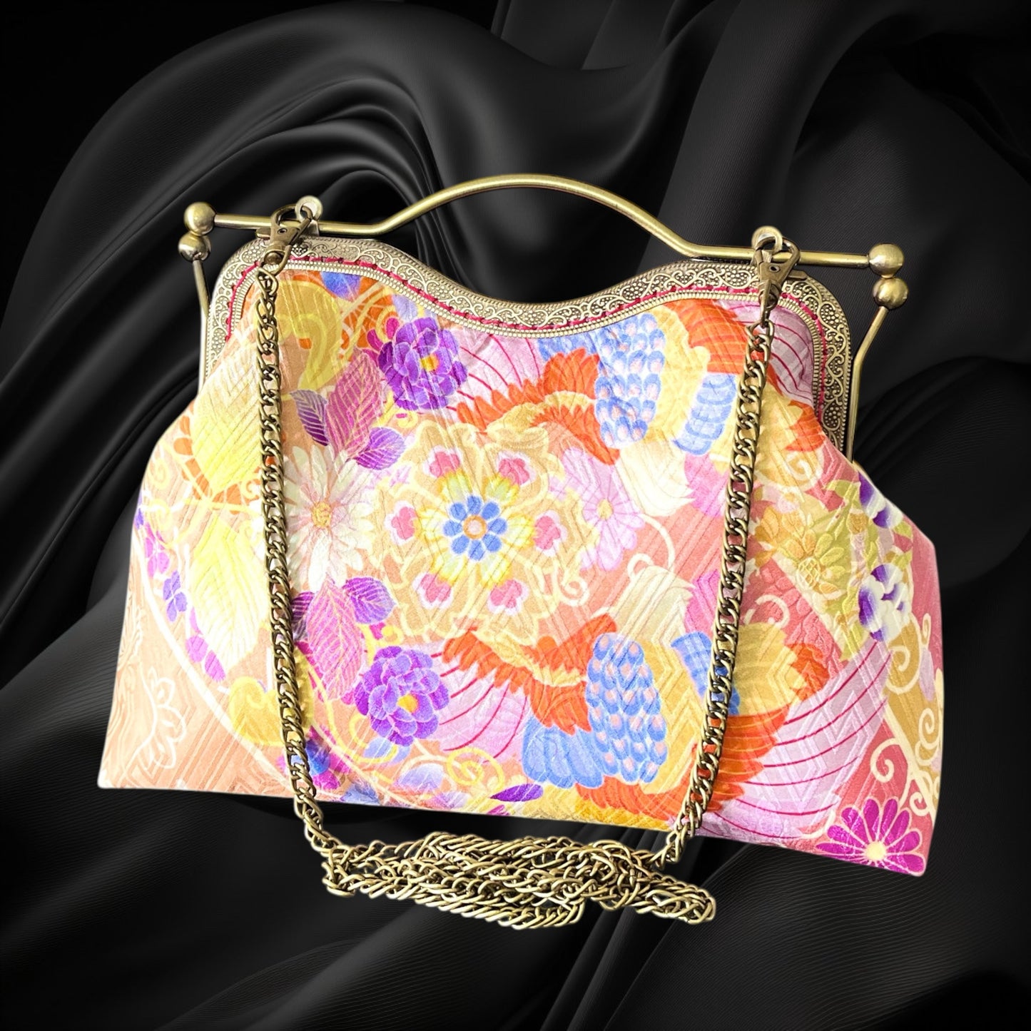 Kimono remake bag [No.1391]