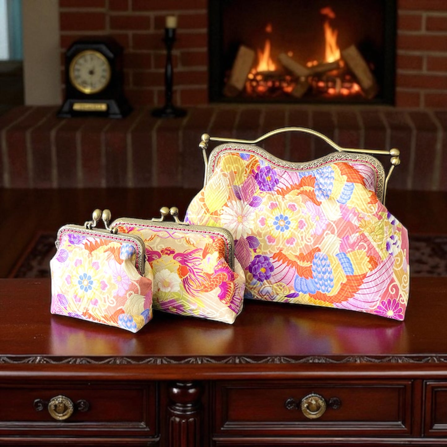 Kimono remake bag [No.1391]