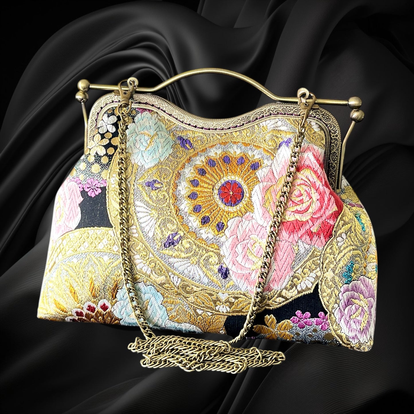 Kimono remake bag [No.1392]