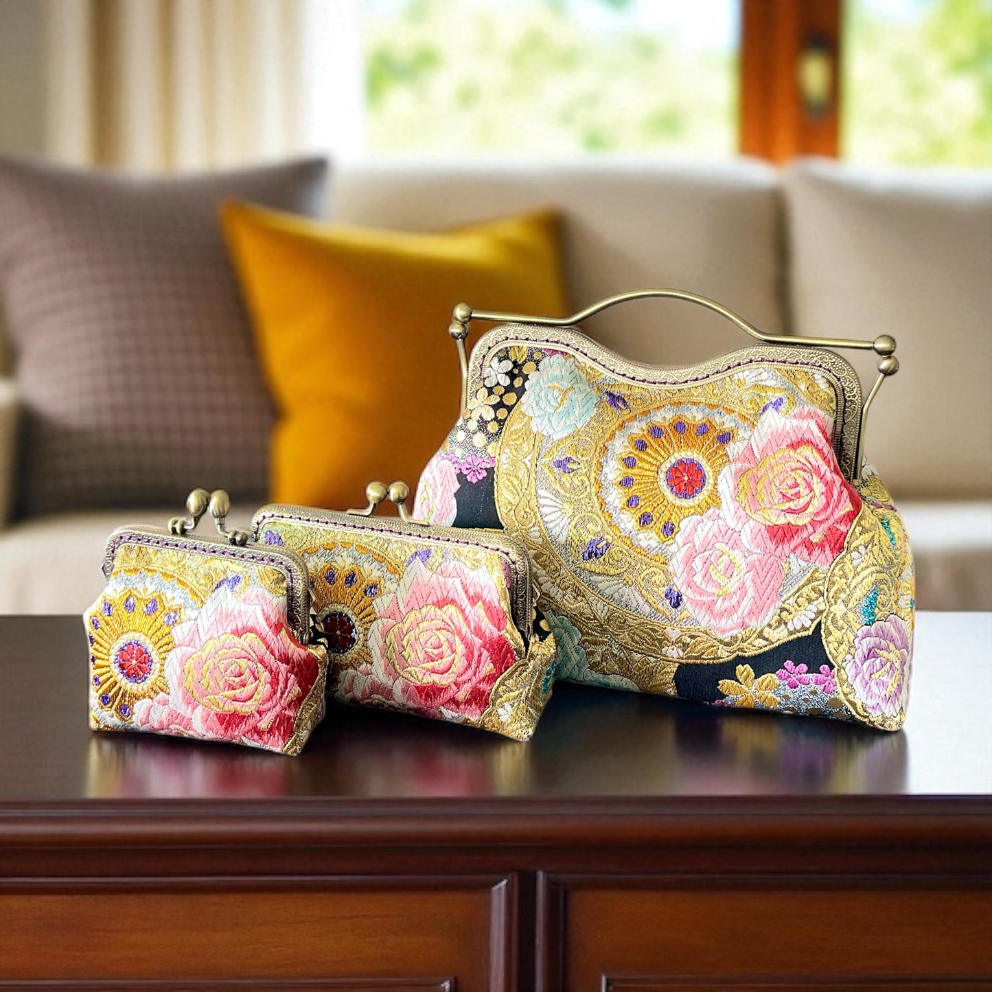 Kimono remake bag [No.1392]