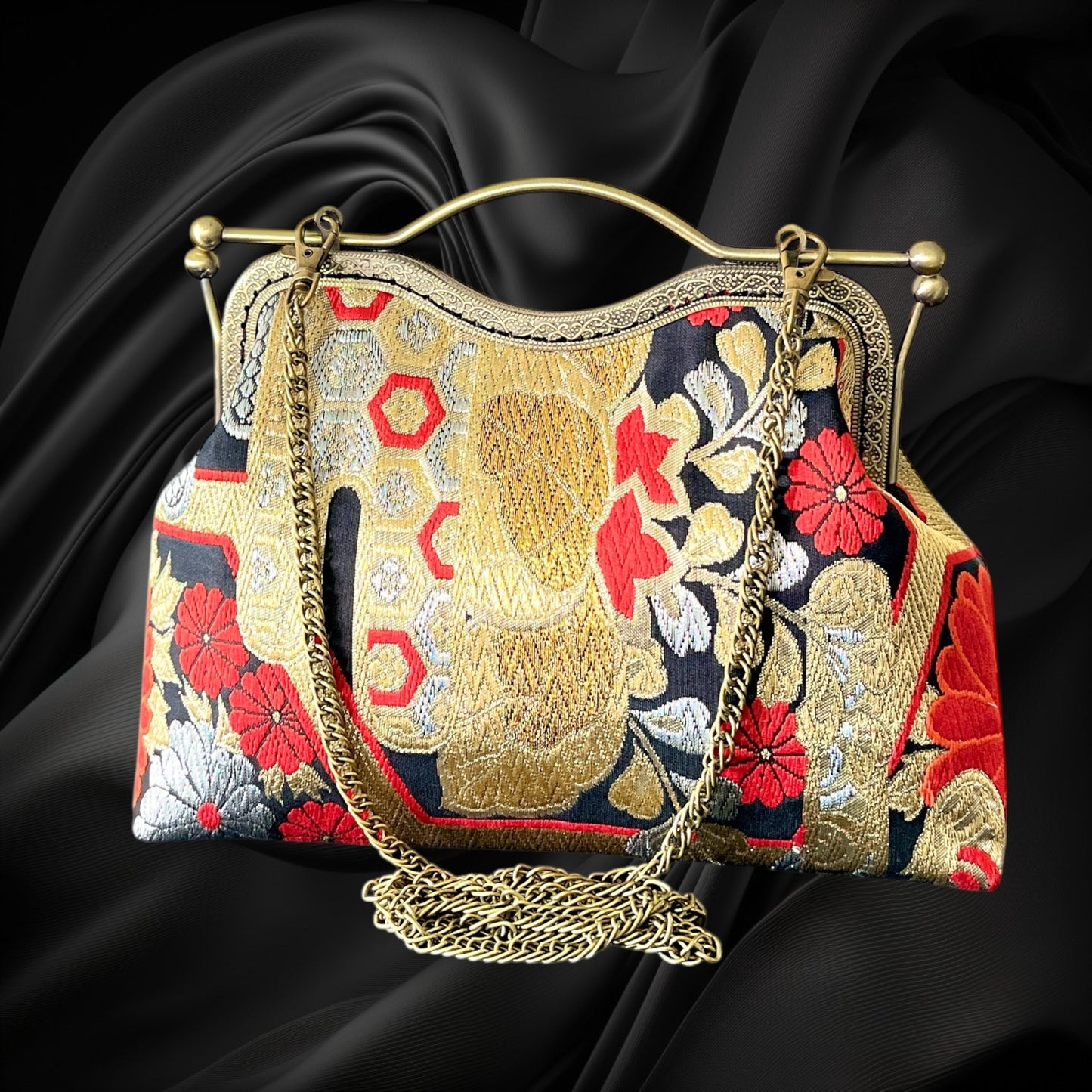 Kimono remake bag [No.1390]