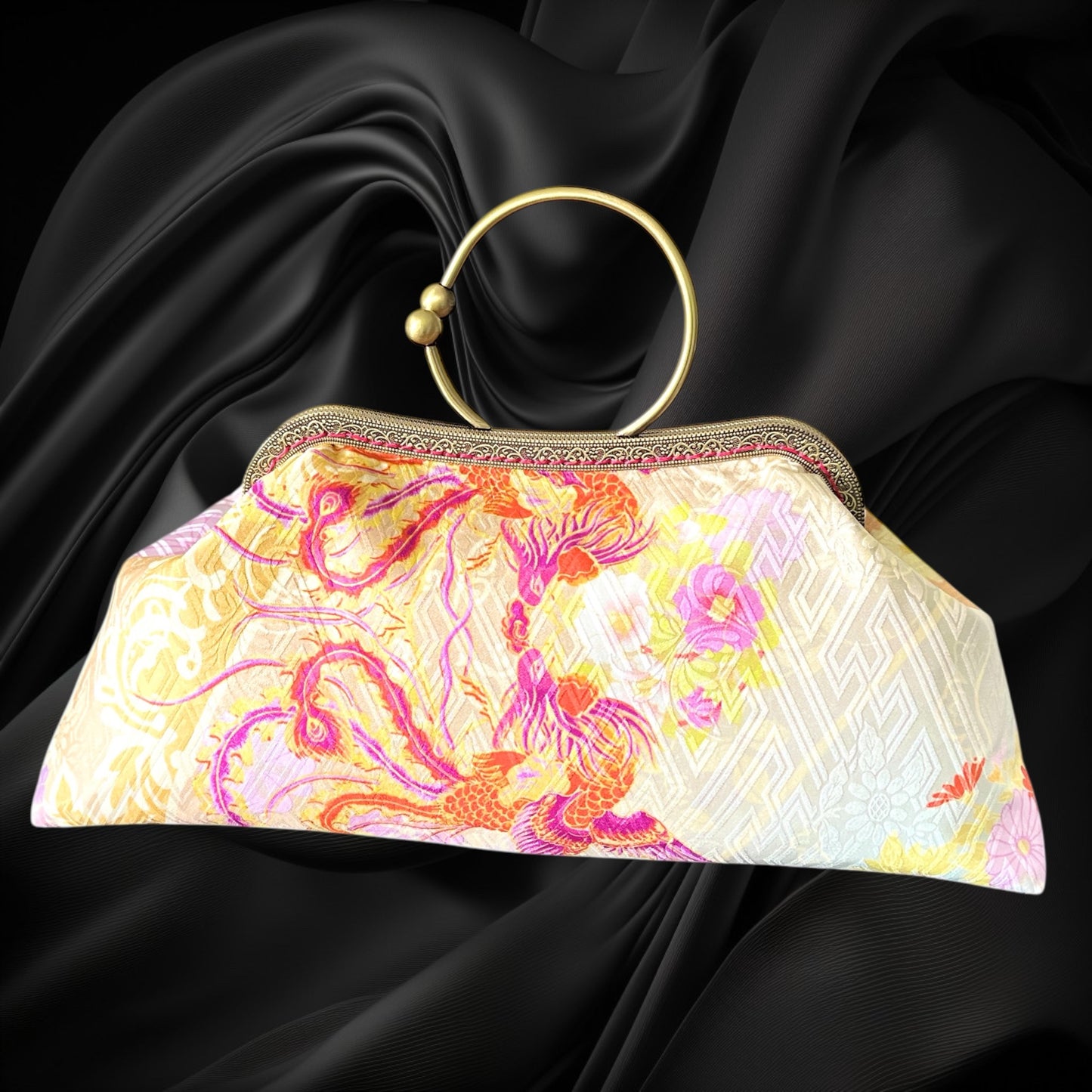 Kimono remake bag [No.1385]