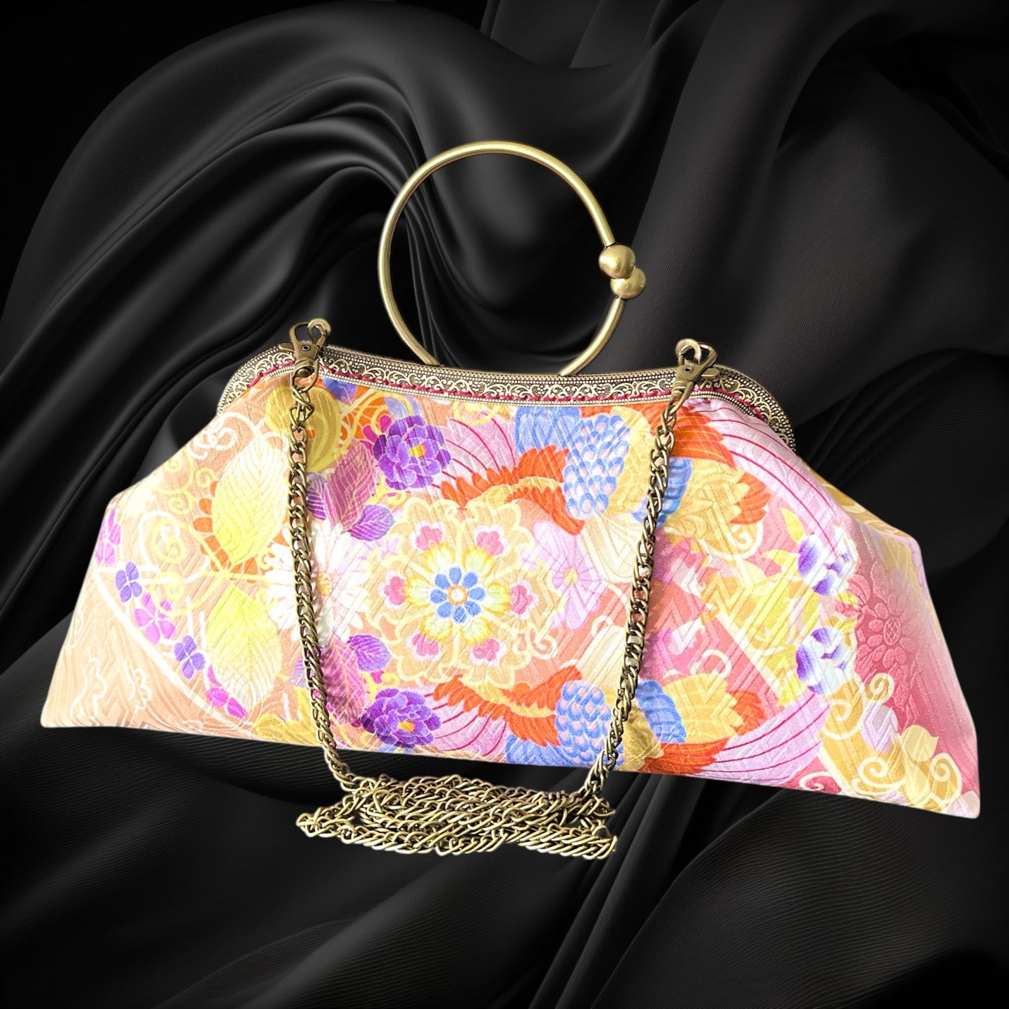 Kimono remake bag [No.1385]
