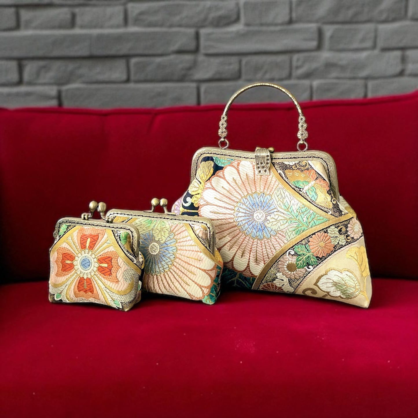 Kimono remake bag [No.1419]