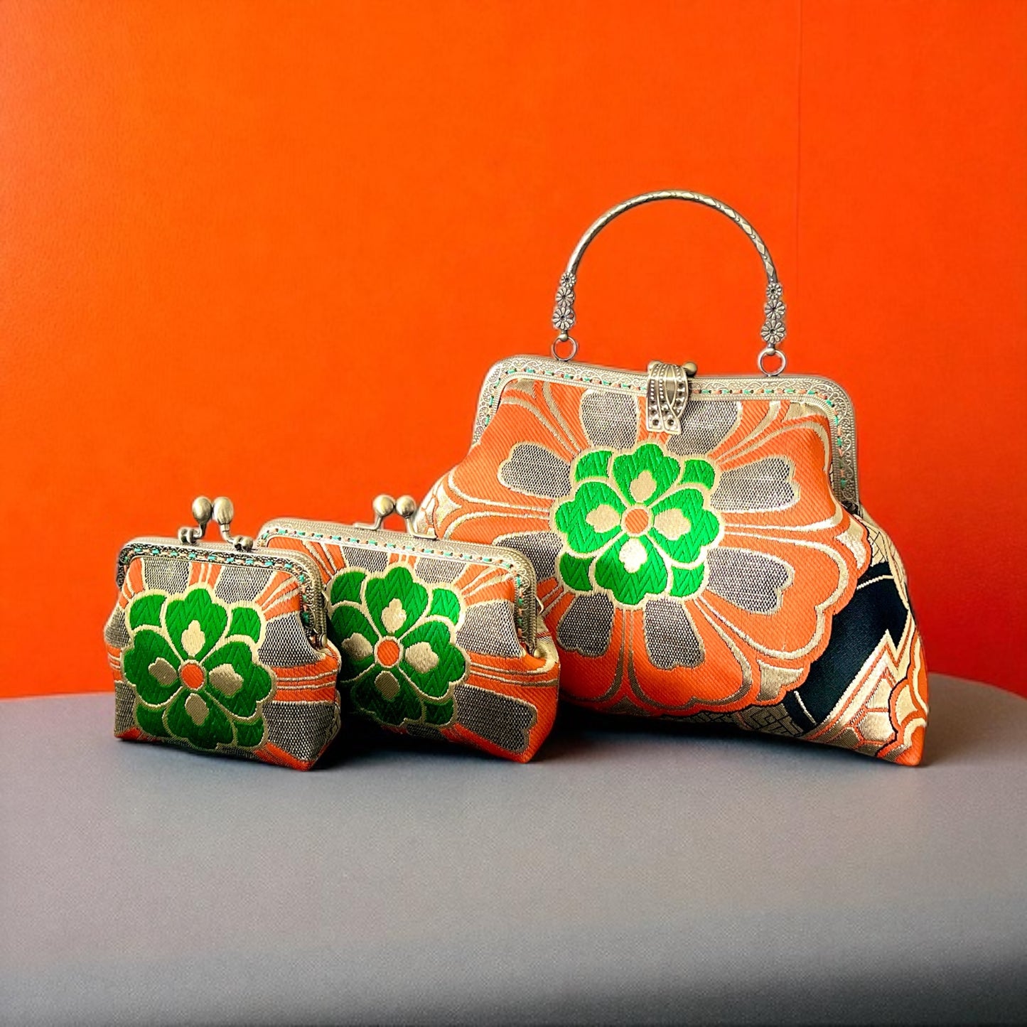 Kimono remake bag [No.1418]