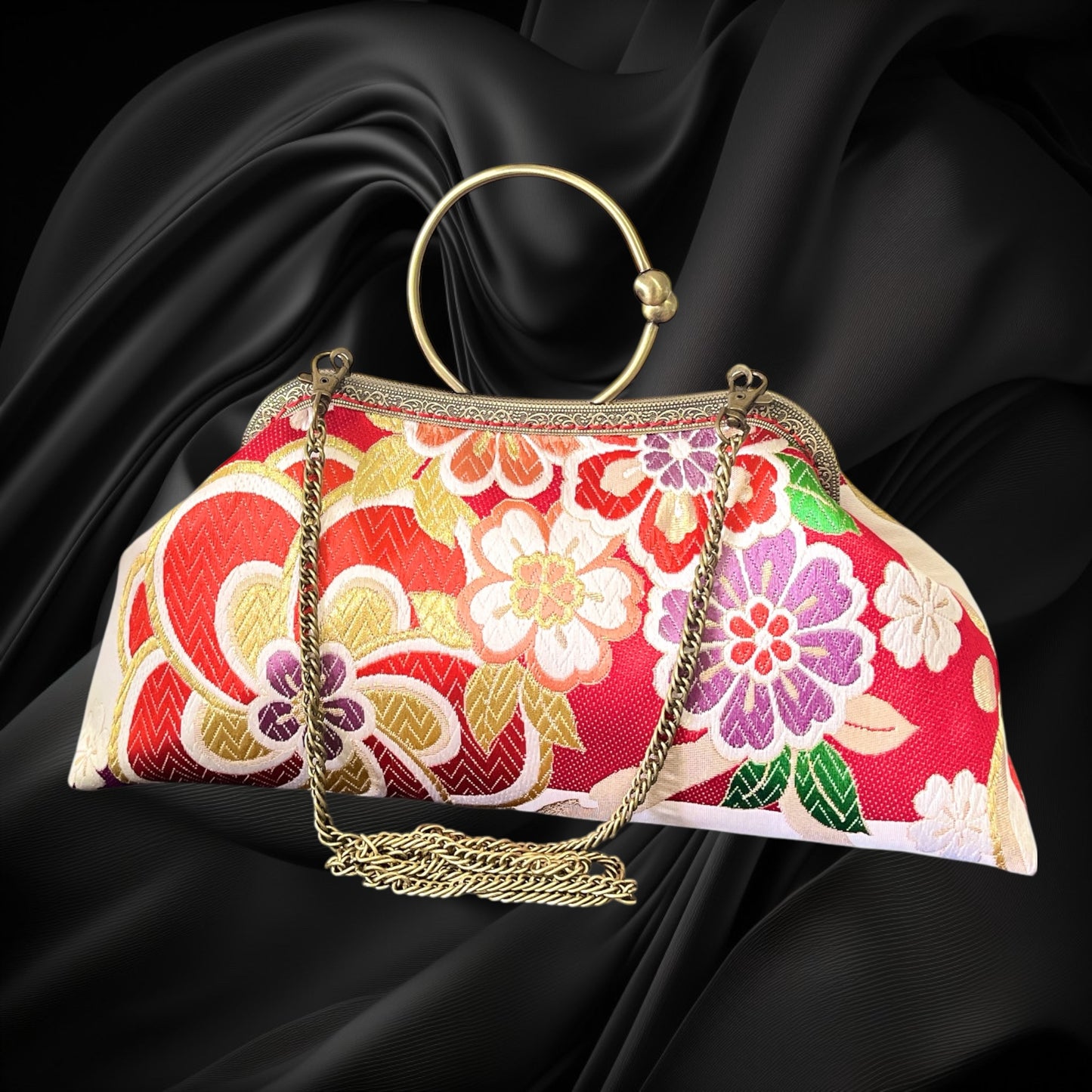 Kimono remake bag [No.1439]