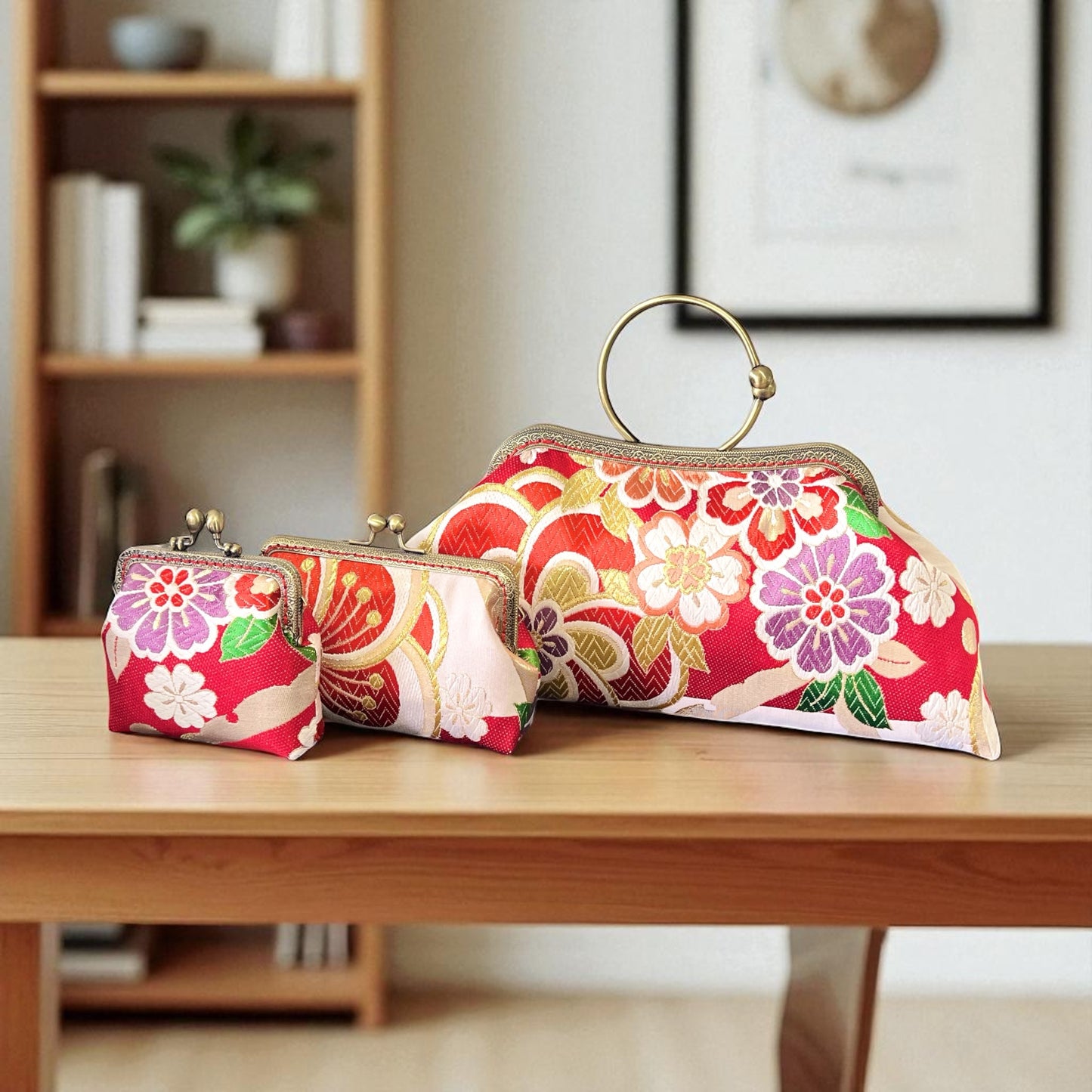 Kimono remake bag [No.1439]