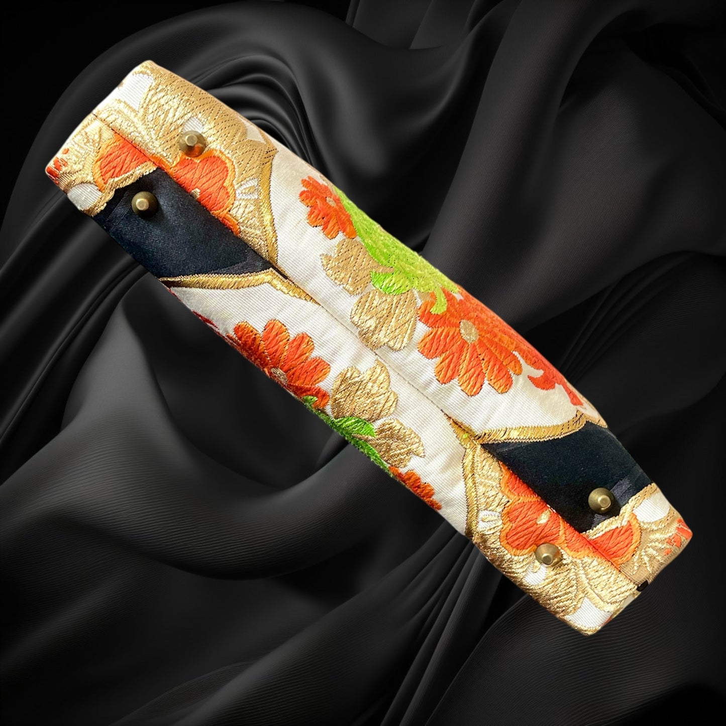Kimono remake bamboo bag [No.1456]