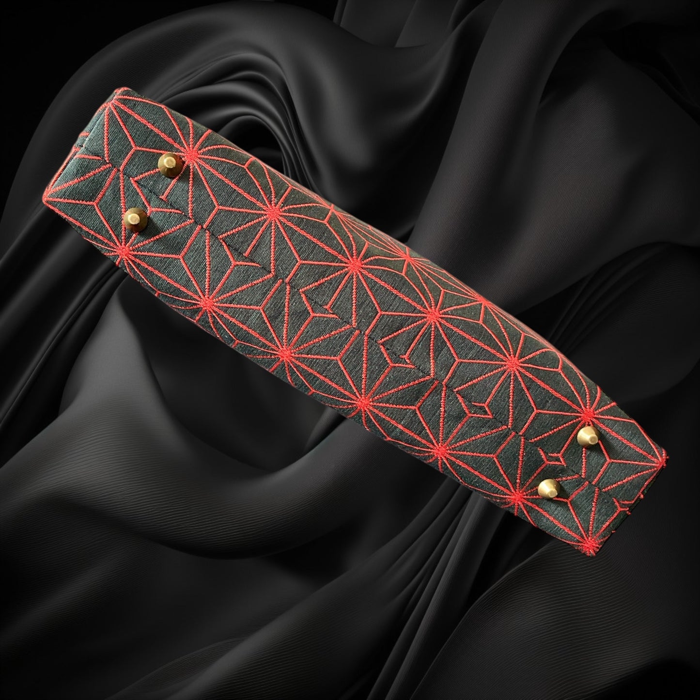 Kimono remake bamboo bag [No.1454]