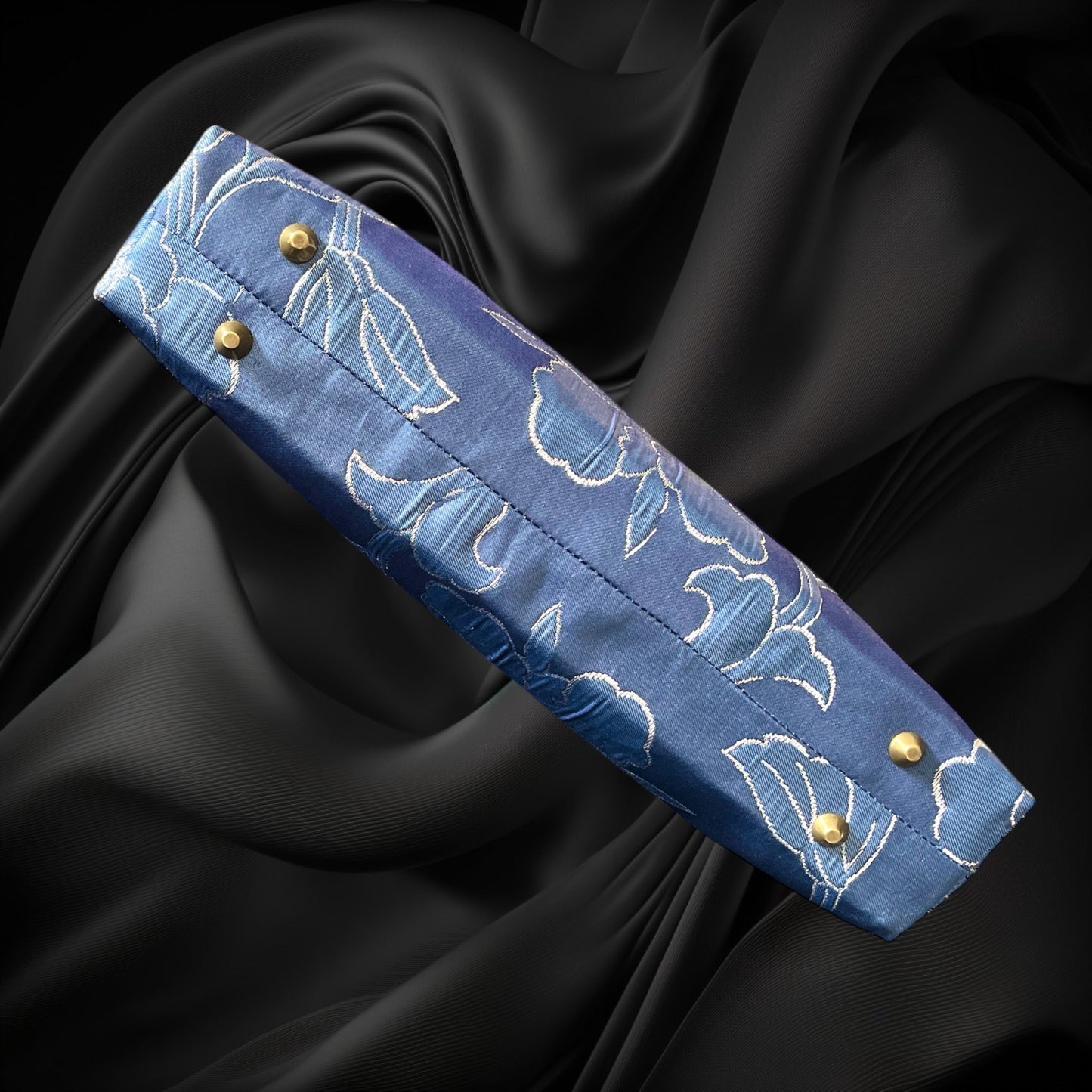 Kimono remake bamboo bag [No.1453]