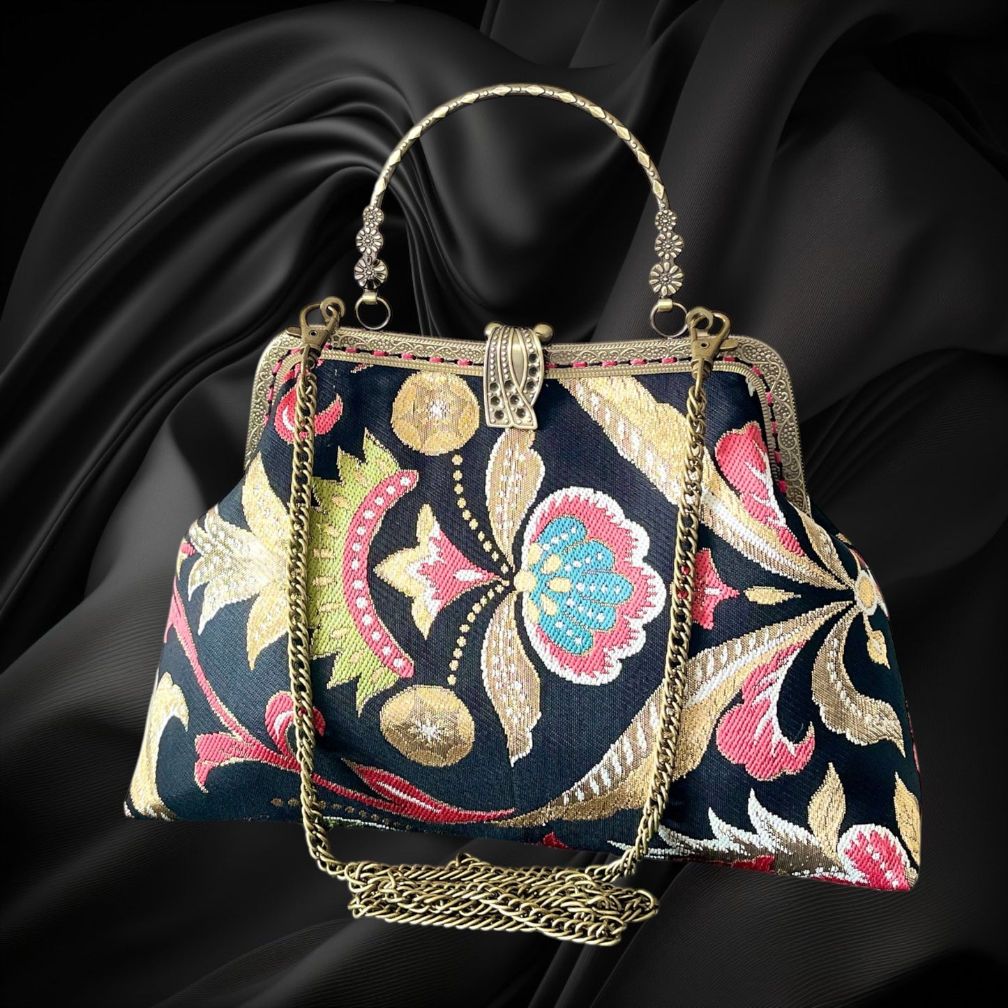 Kimono remake bag [No.1457]