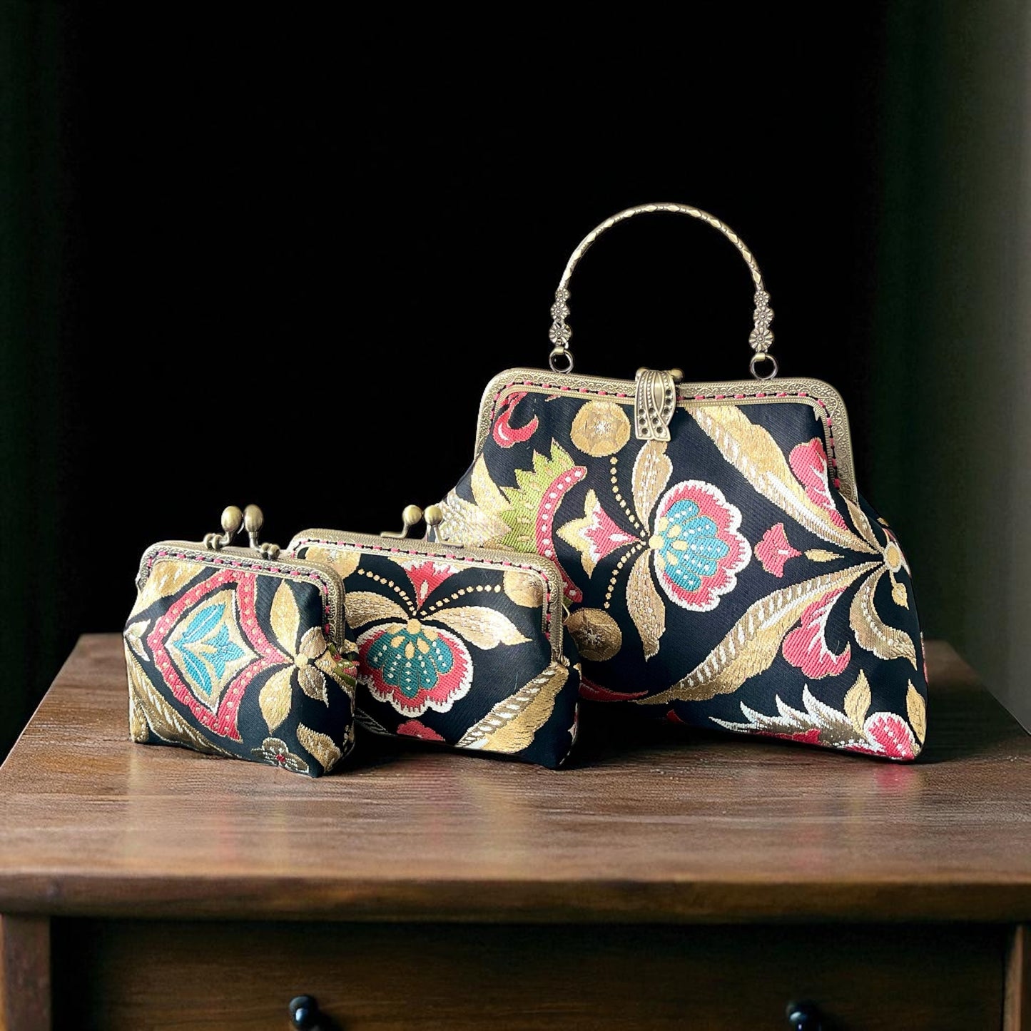 Kimono remake bag [No.1457]