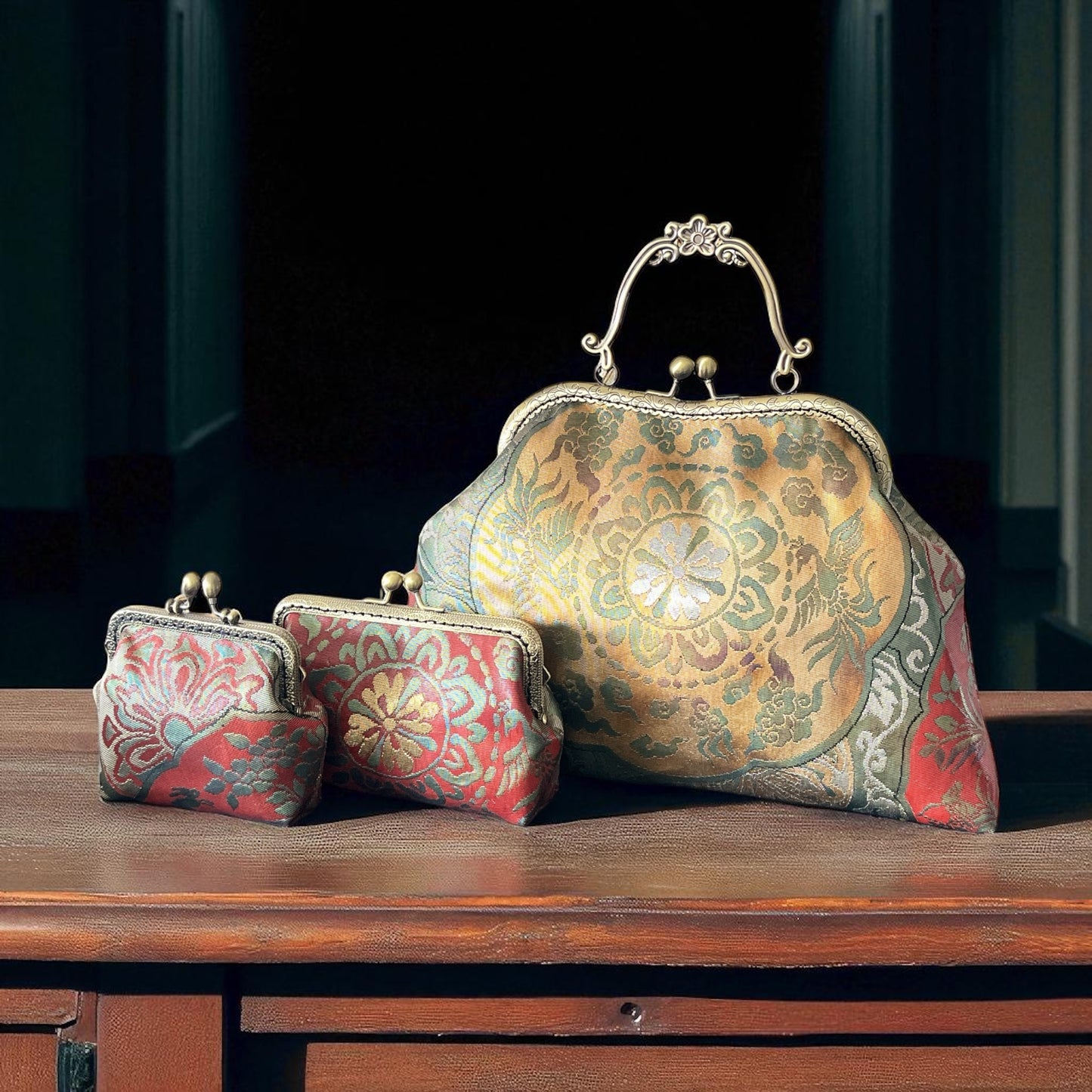 Kimono remake bag [No.1449]