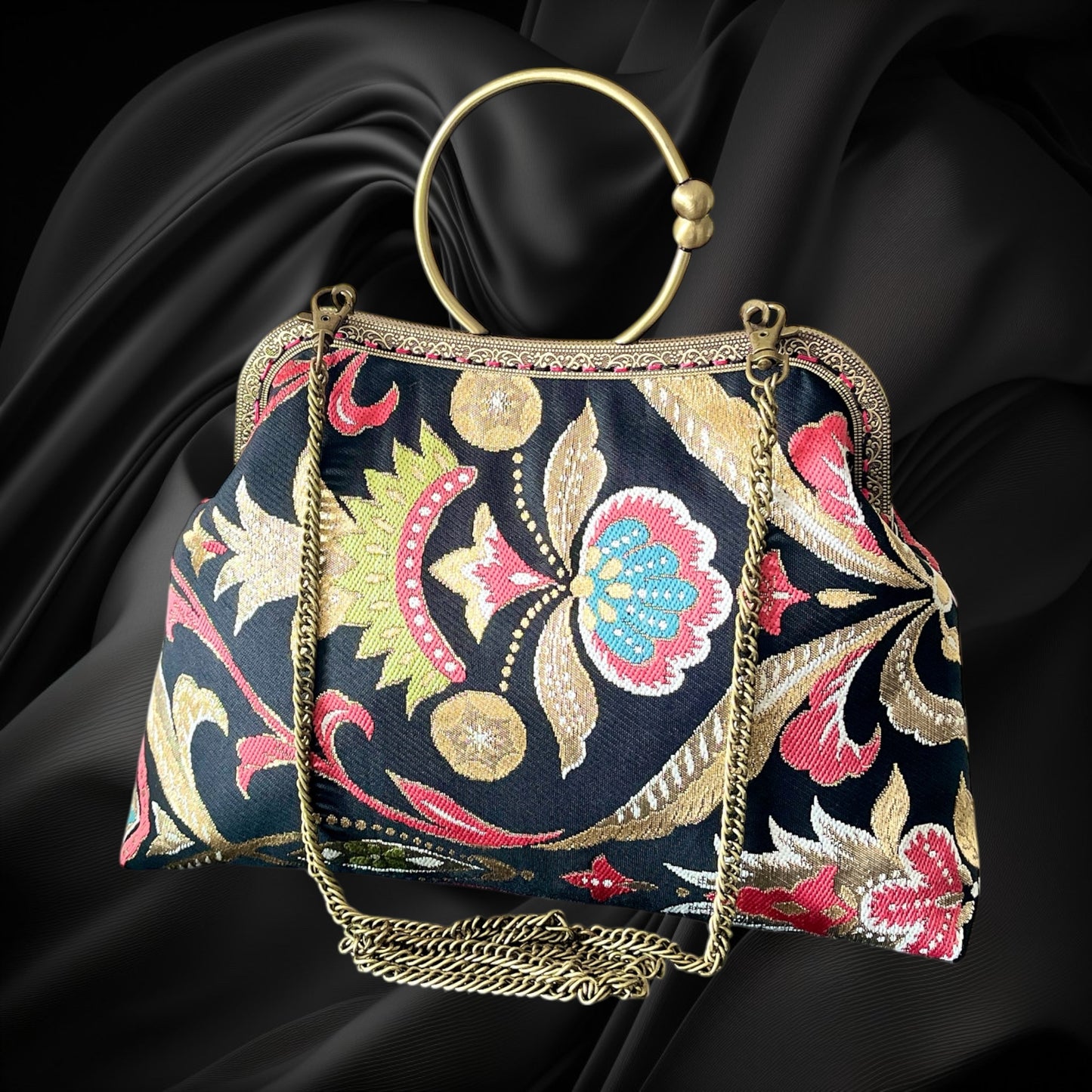Kimono remake bag [No.1447]