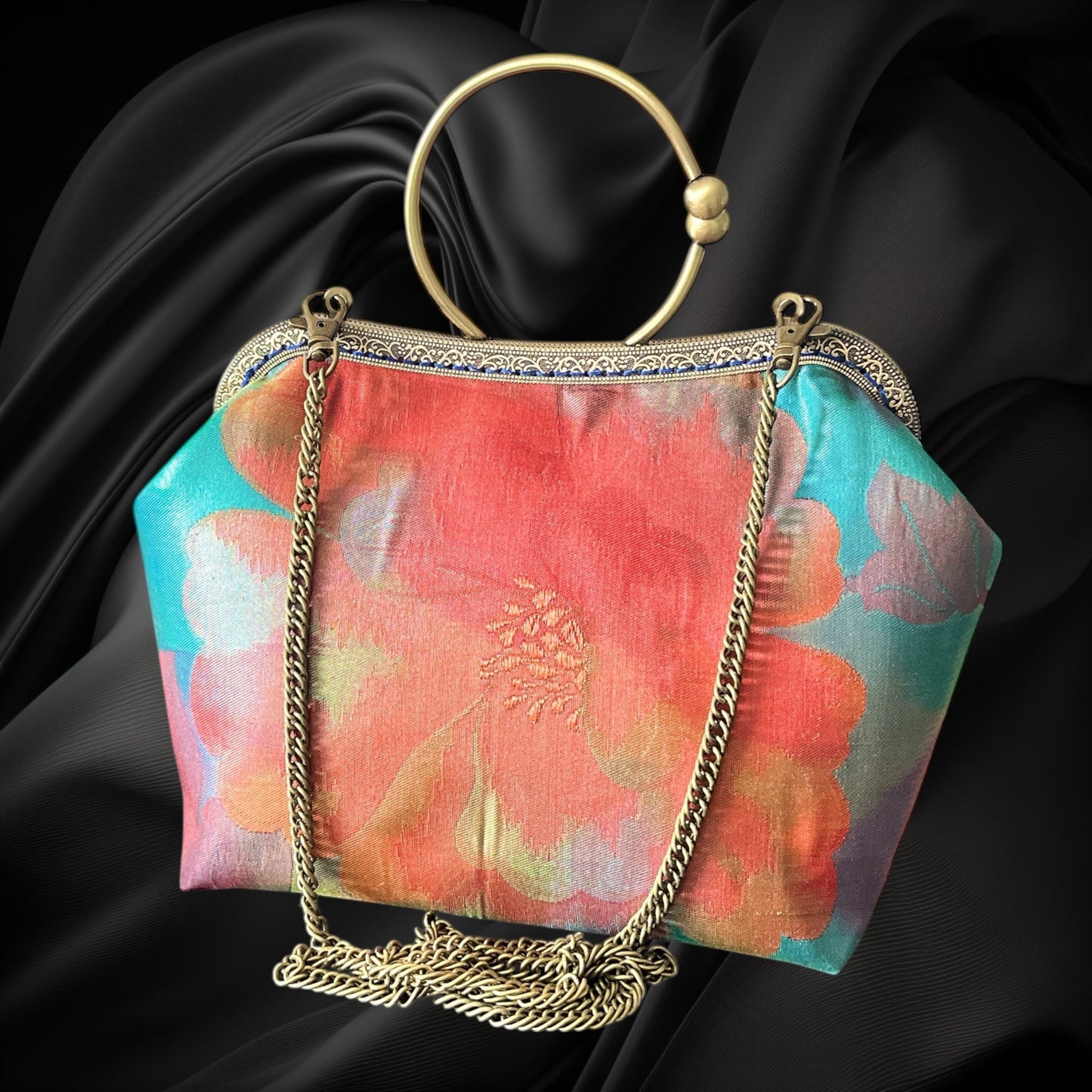 Kimono remake bag [No.1452]