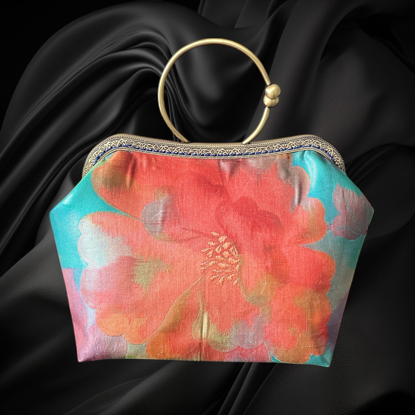 Kimono remake bag [No.1452]