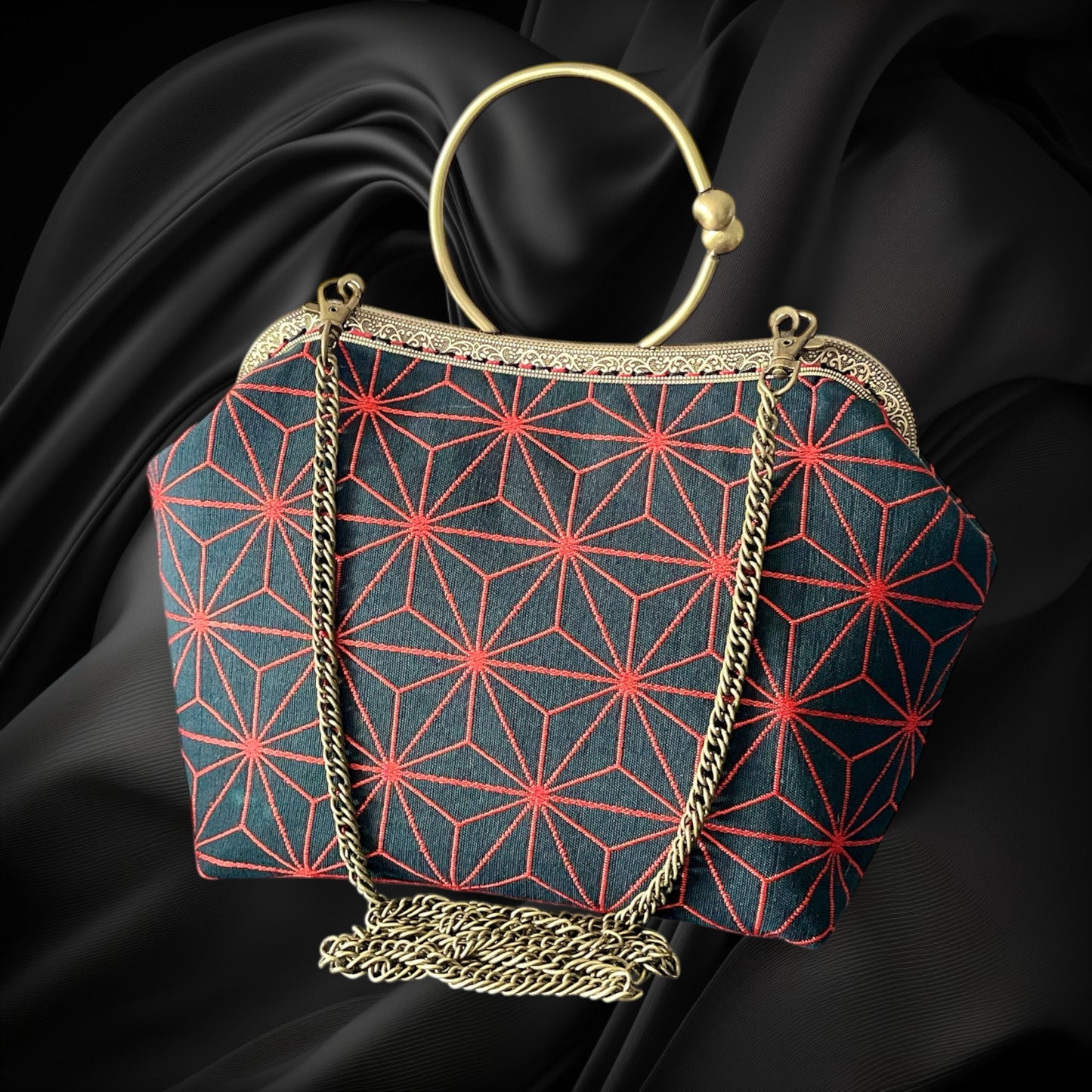 Kimono remake bag [No.1451]
