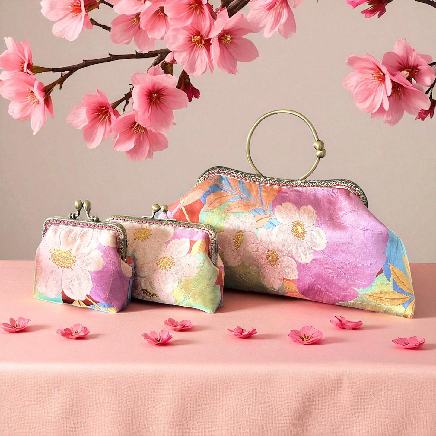 Kimono remake bag [No.1504]
