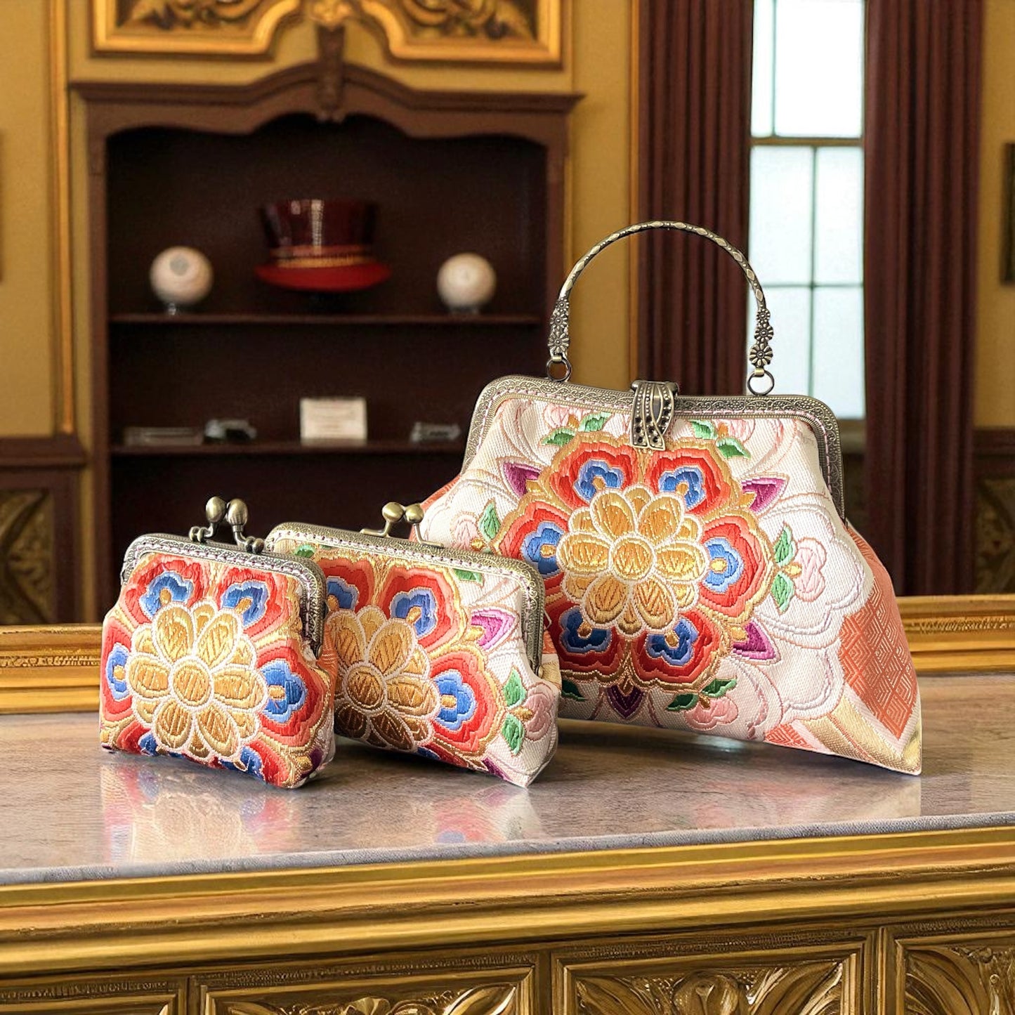 Kimono remake bag [No.1510]