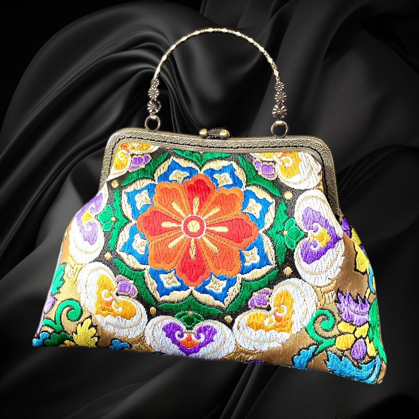 着物リメイクバッグ [No.1555]