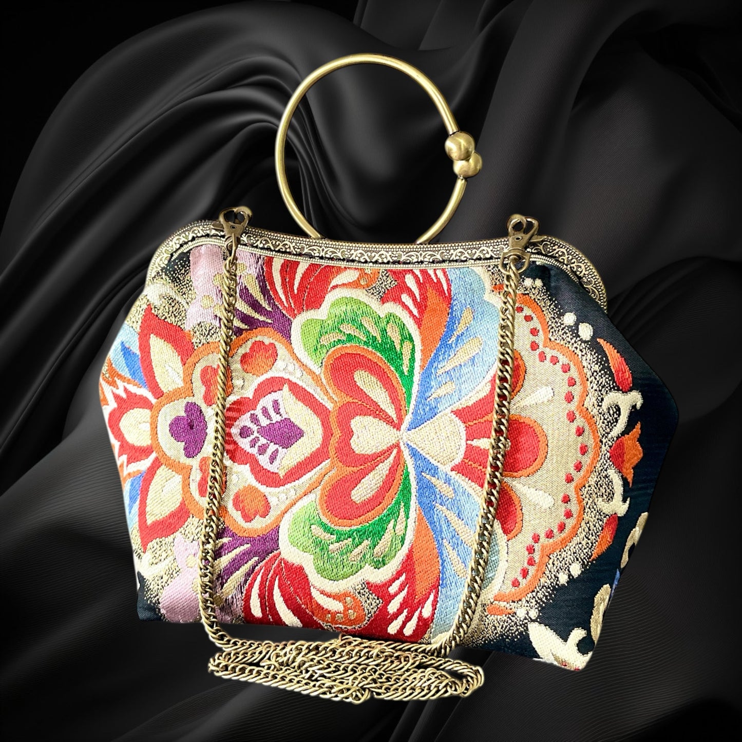 着物リメイクバッグ [No.1569]