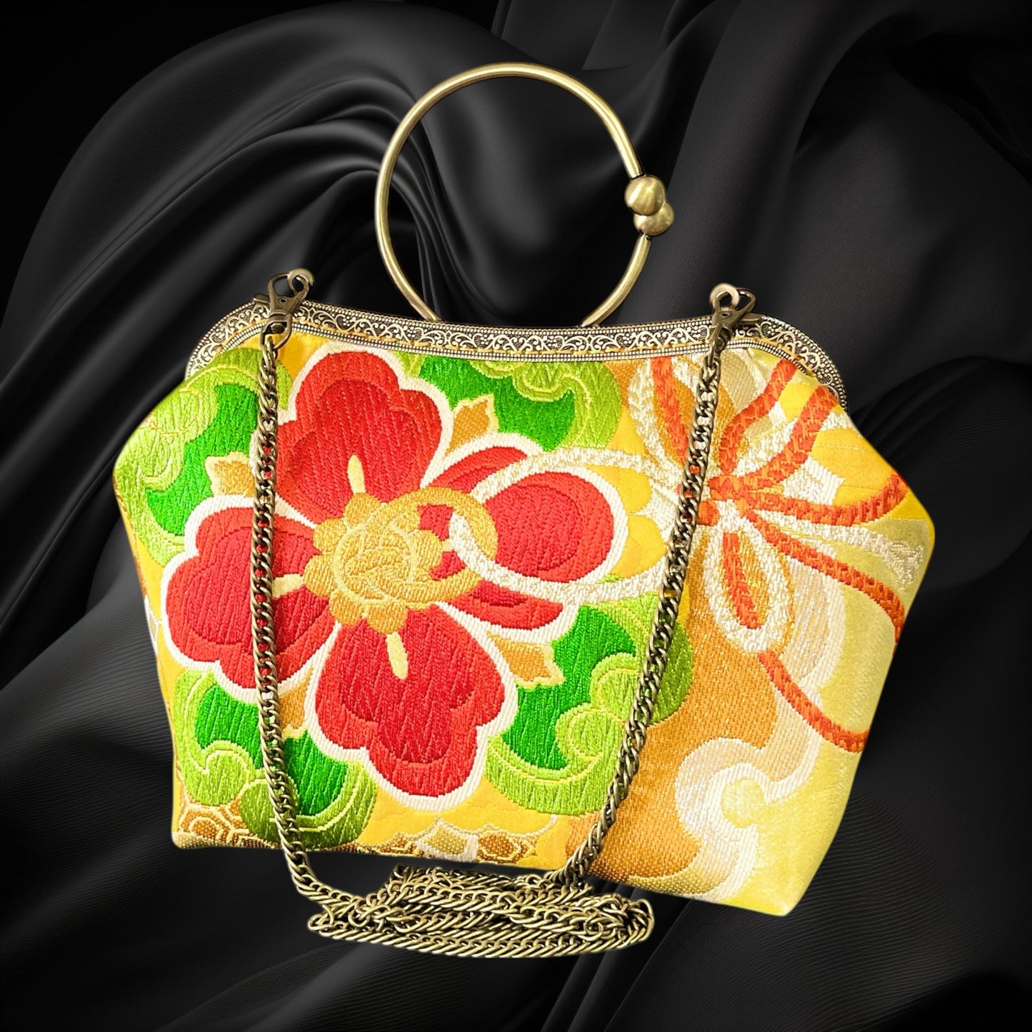 着物リメイクバッグ [No.1568]