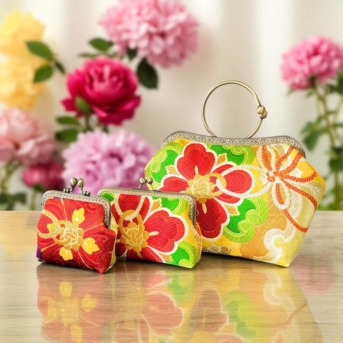 着物リメイクバッグ [No.1568]