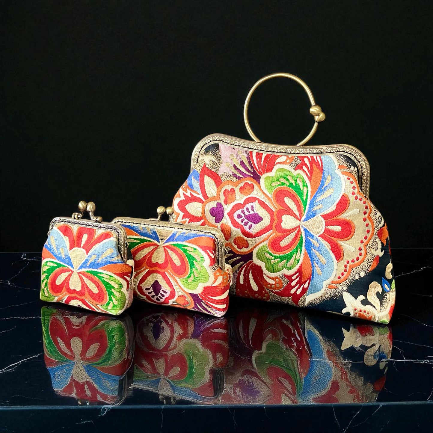 着物リメイクバッグ [No.1560]