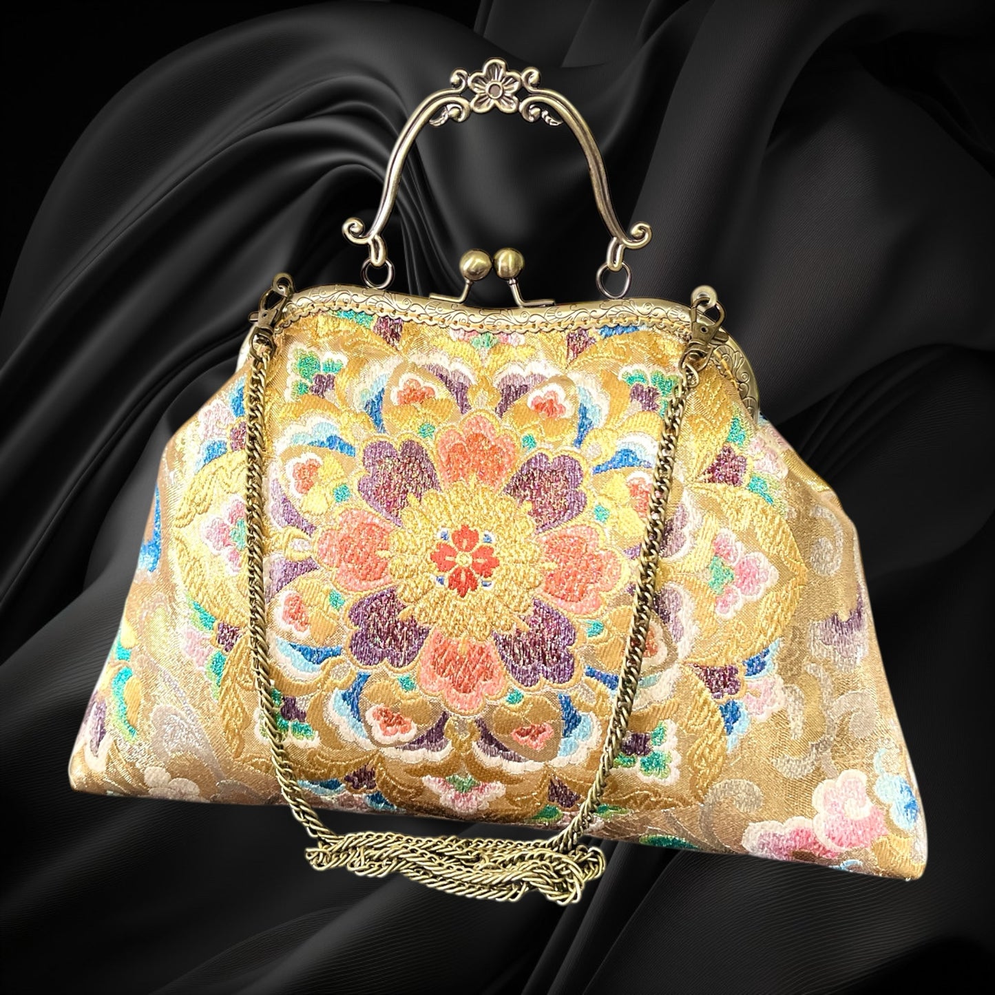 着物リメイクバッグ [No.1558]