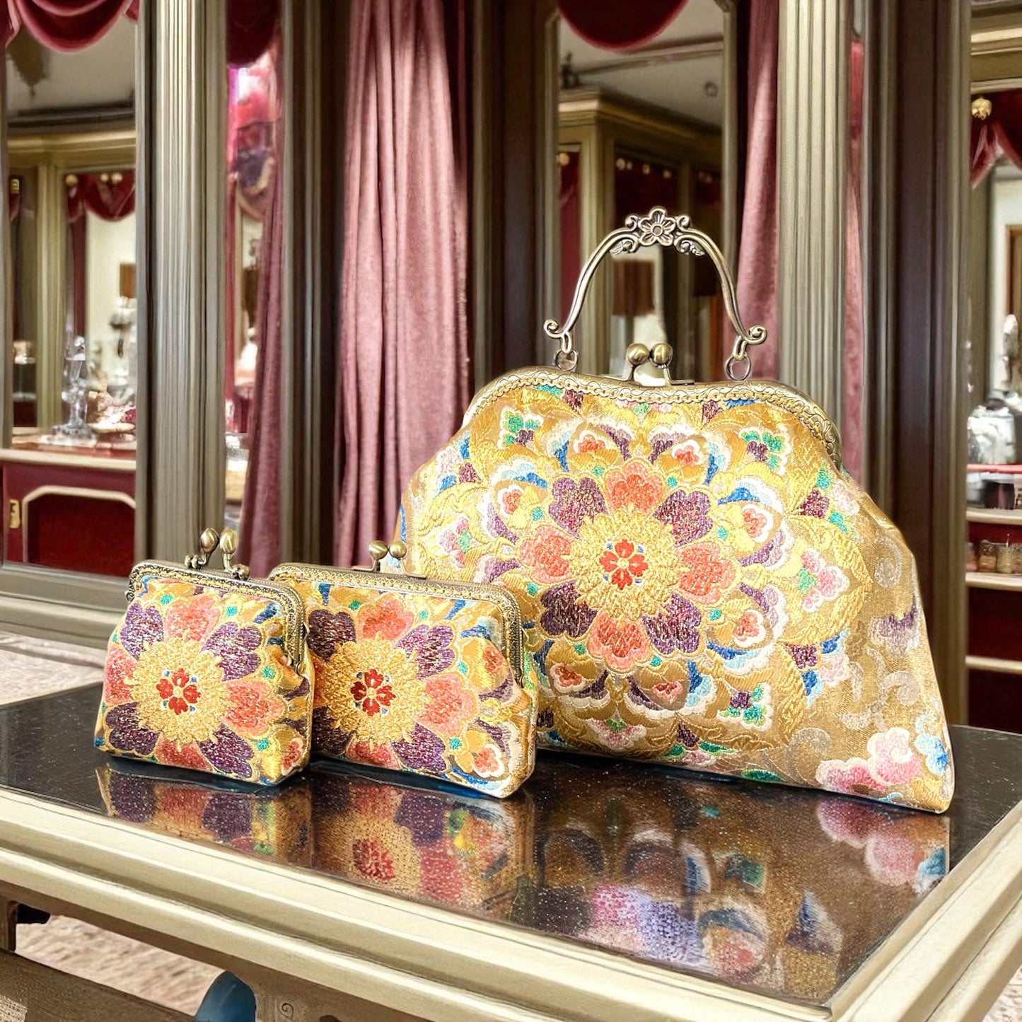 着物リメイクバッグ [No.1558]