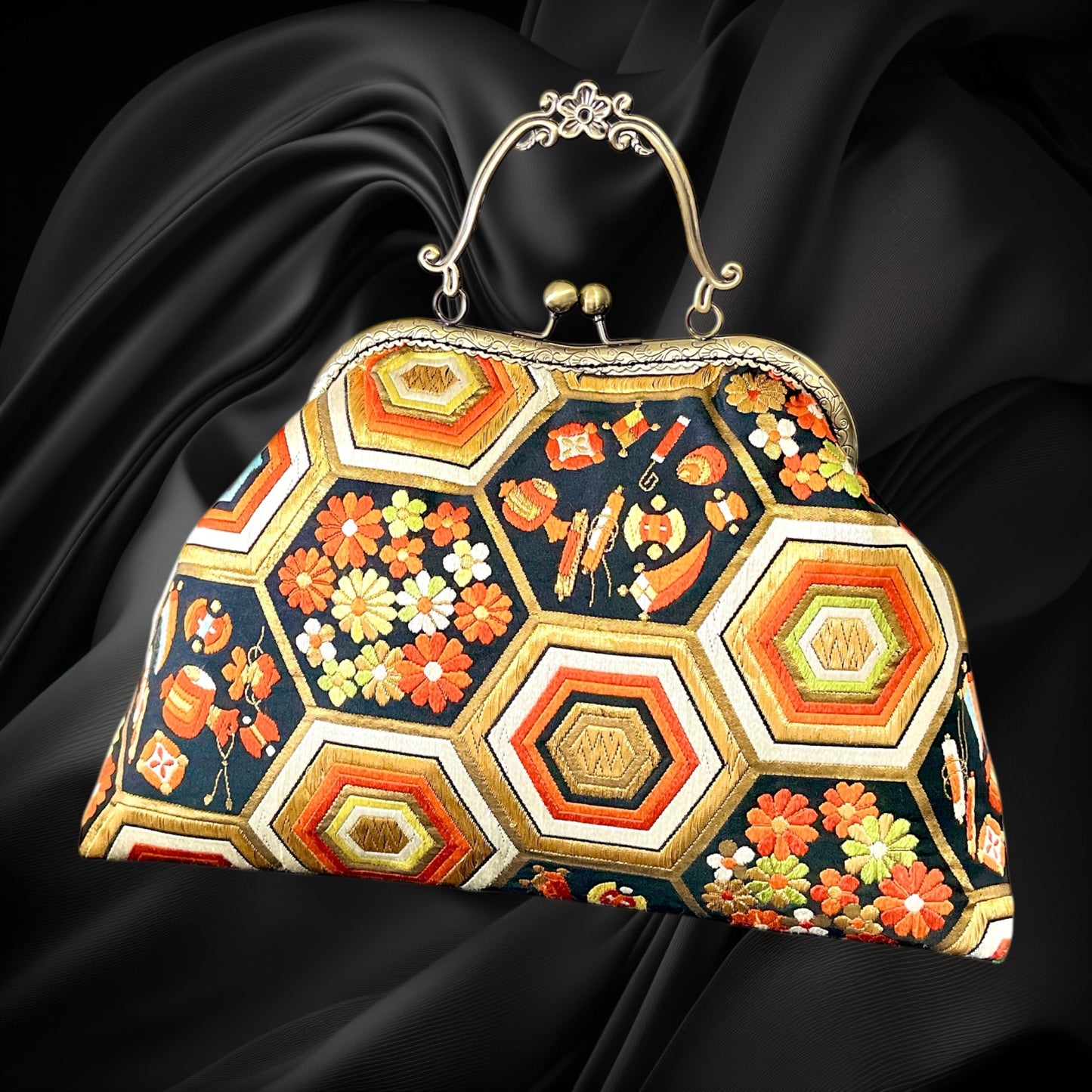 着物リメイクバッグ [No.1557]